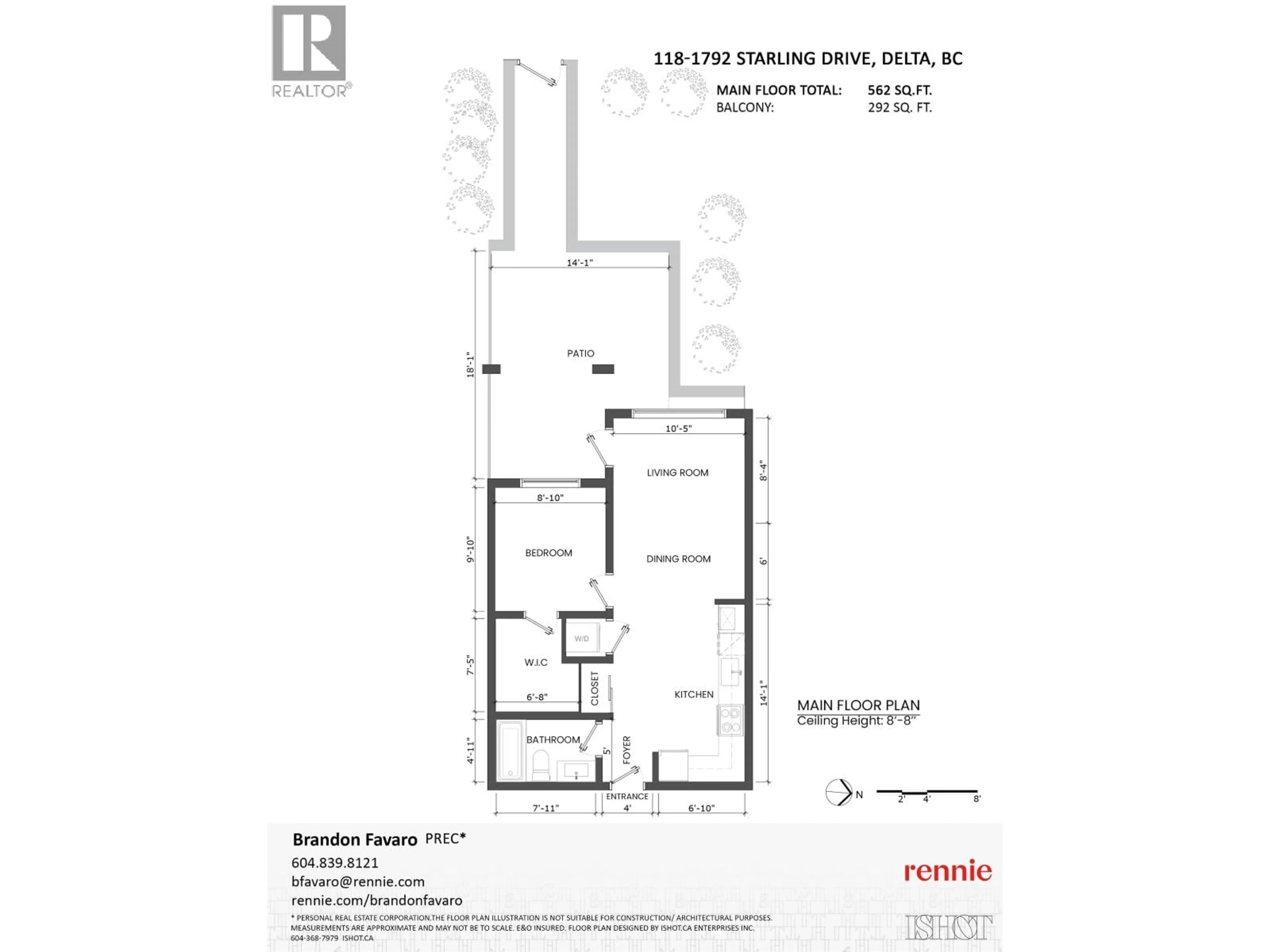 Floor plan for 118 - 1792 STARLING DRIVE, Tsawwassen British Columbia V4M0E4