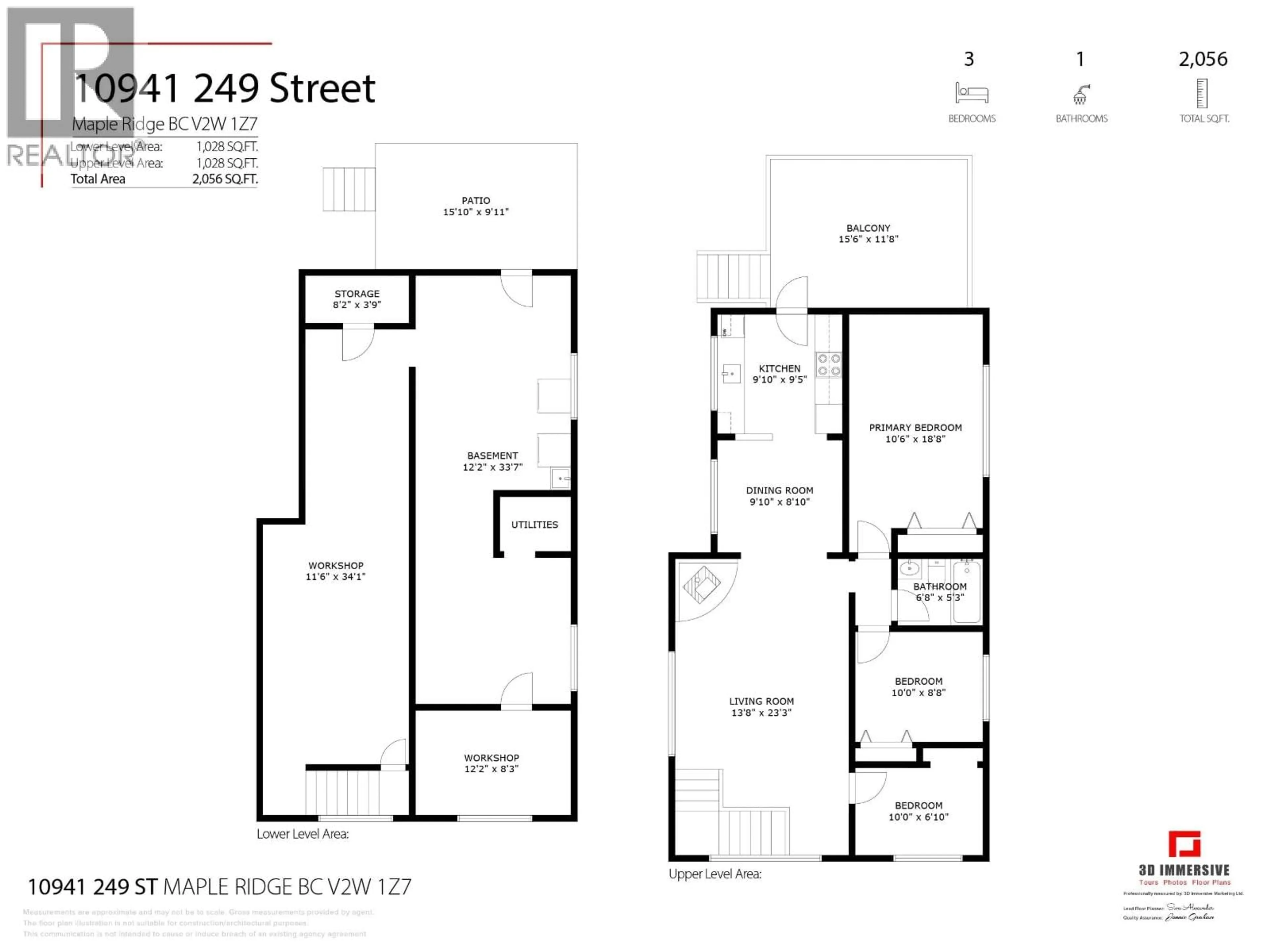 Floor plan for 10941 249 STREET, Maple Ridge British Columbia V2W1Z7