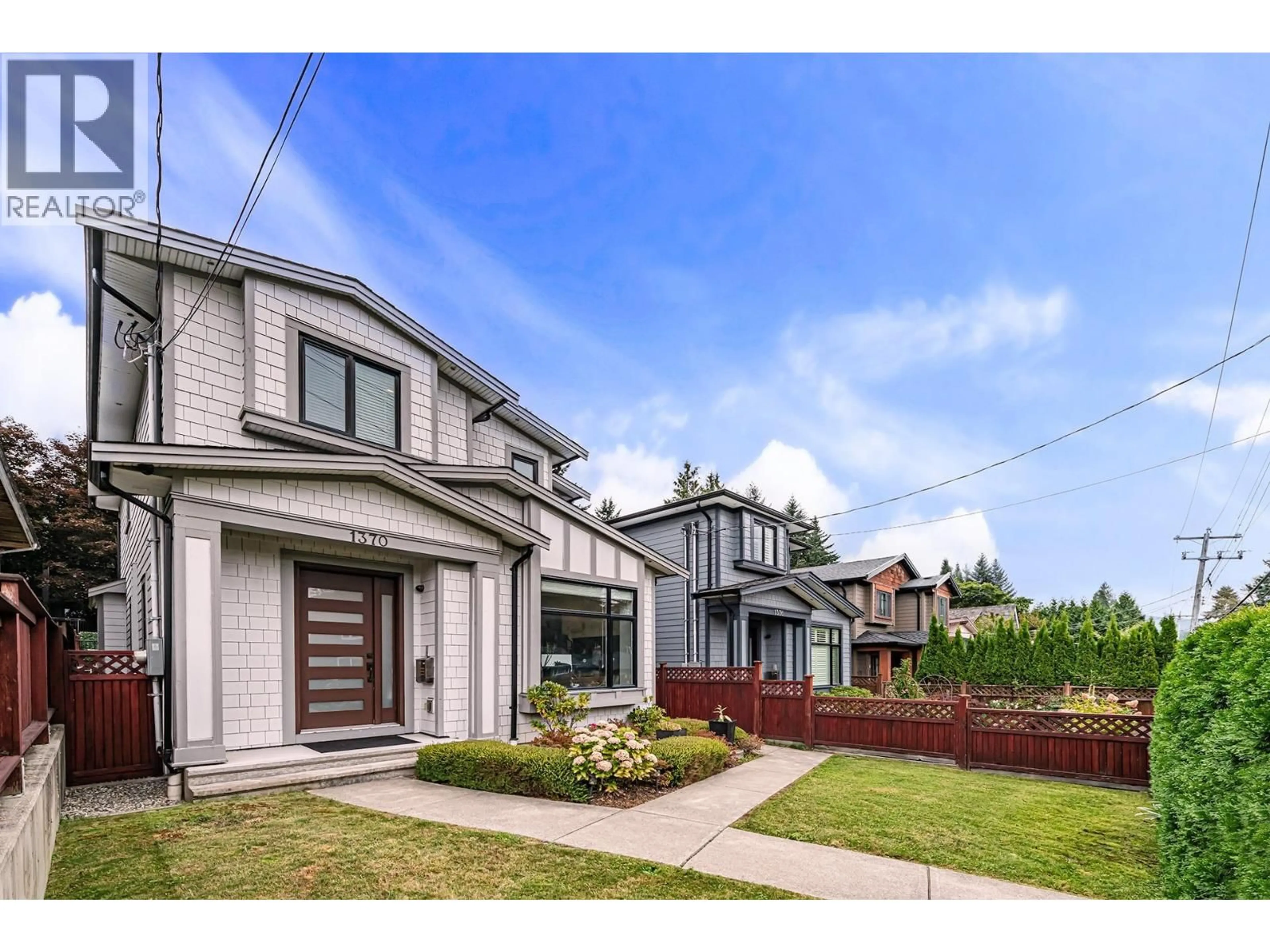 Home with brick exterior material, street for 1370 ROSS ROAD, Vancouver British Columbia V7J1V2