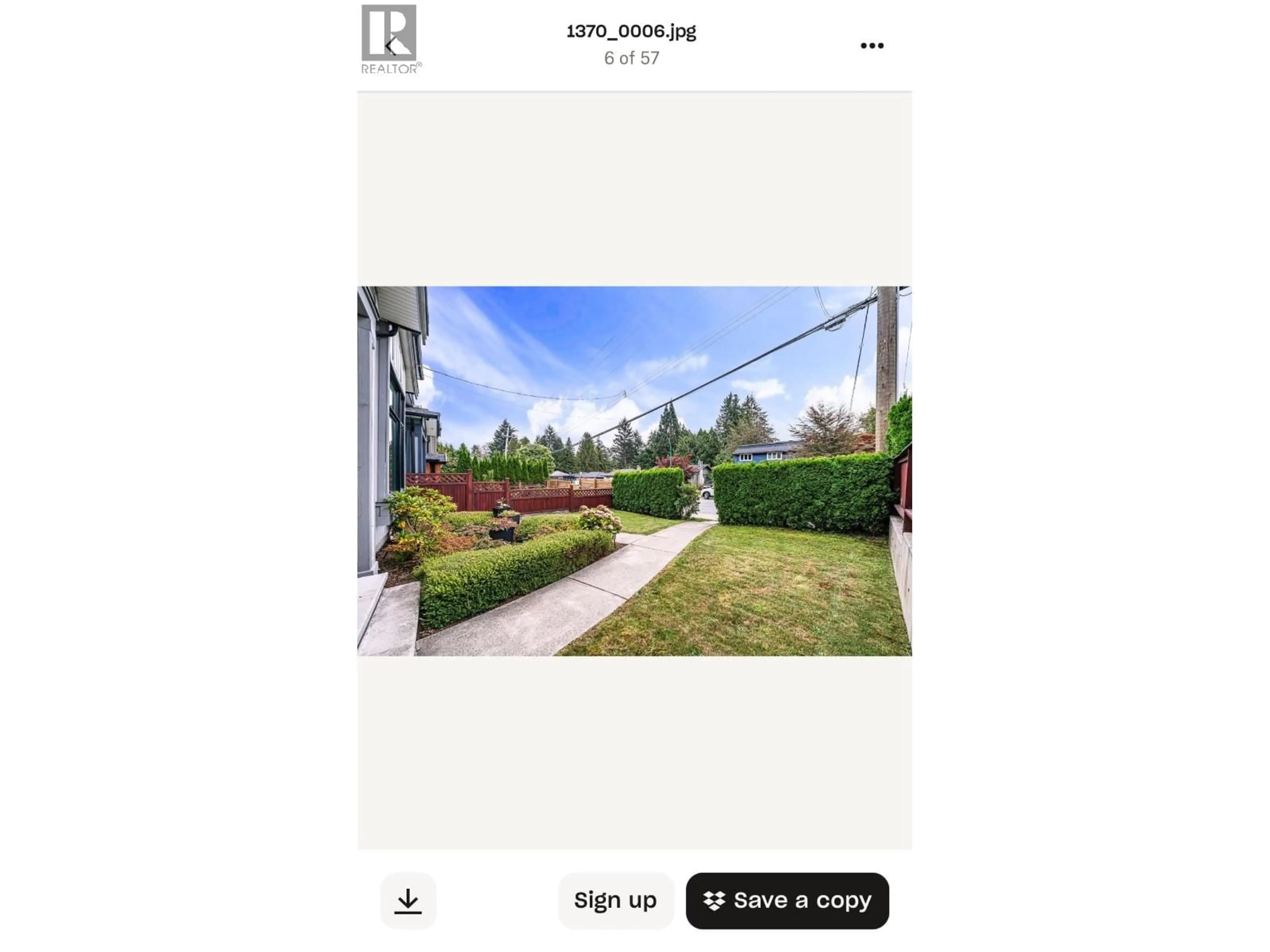 A pic from outside/outdoor area/front of a property/back of a property/a pic from drone, street for 1370 ROSS ROAD, Vancouver British Columbia V7J1V2