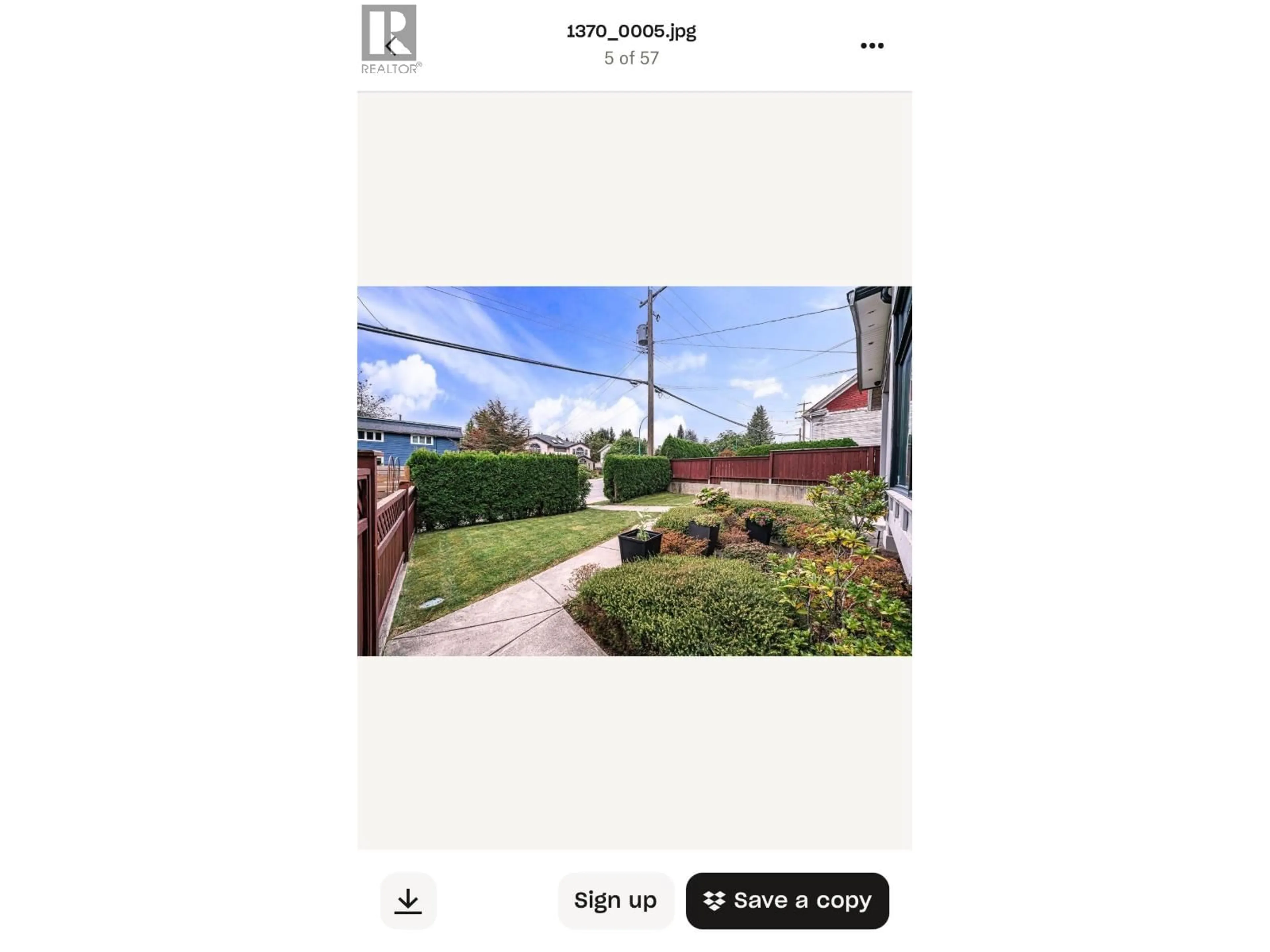 A pic from outside/outdoor area/front of a property/back of a property/a pic from drone, street for 1370 ROSS ROAD, Vancouver British Columbia V7J1V2
