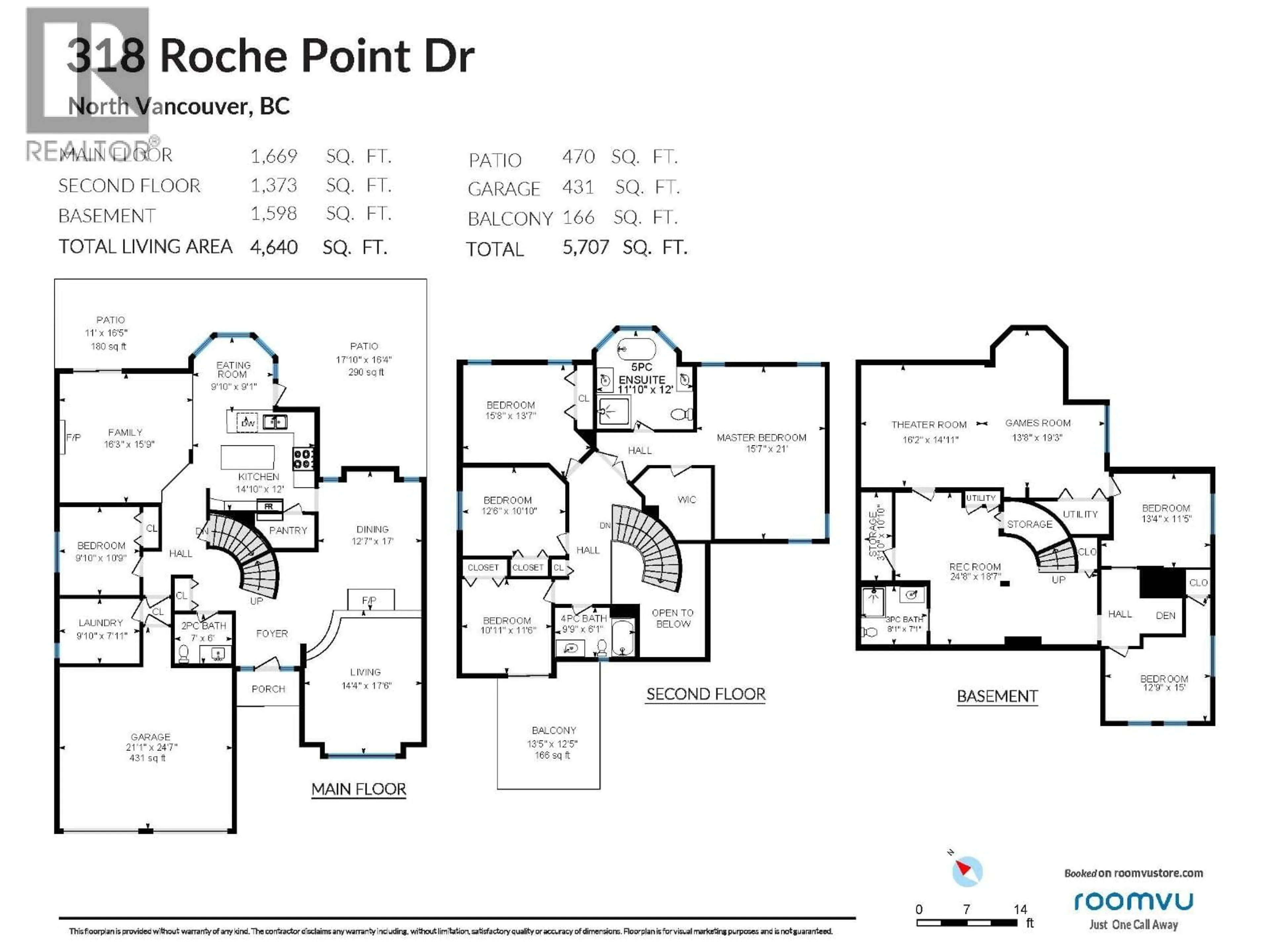 Floor plan for 318 ROCHE POINT DRIVE, North Vancouver British Columbia V7G2M2
