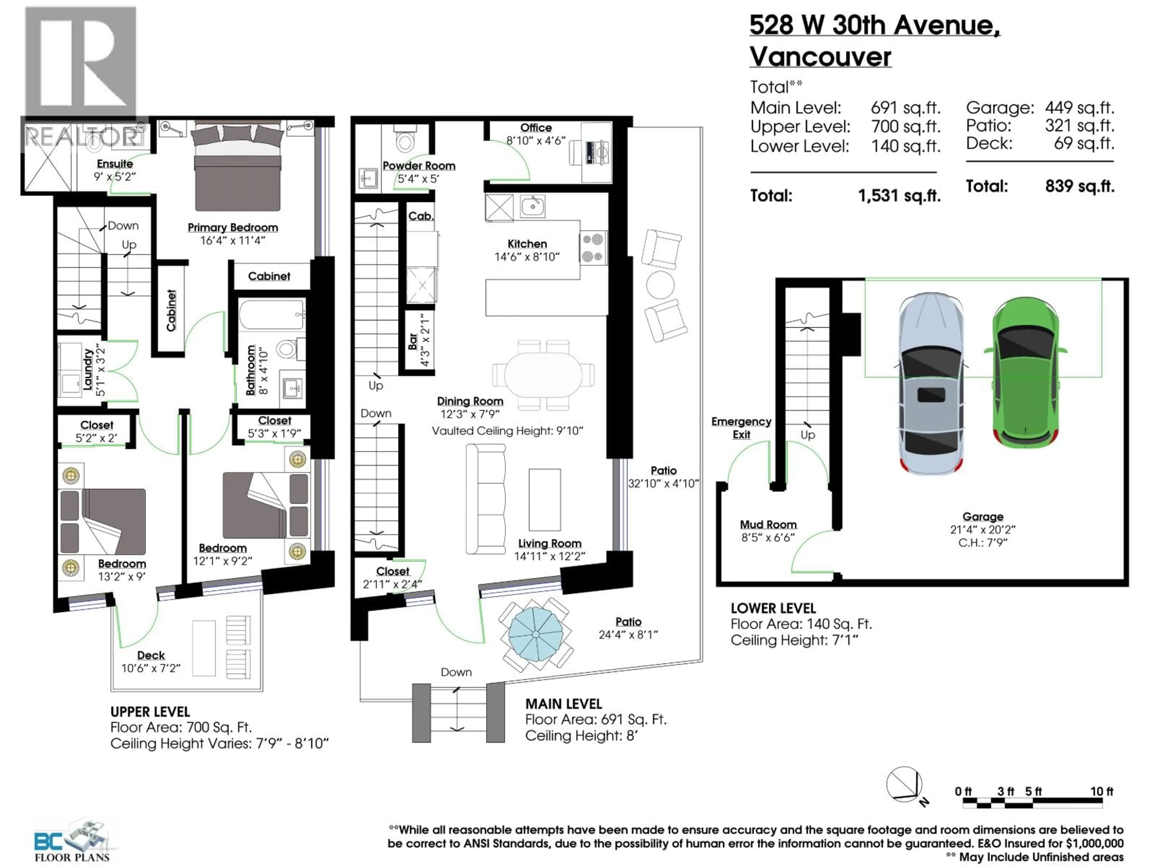 Floor plan for 528 30TH AVENUE, Vancouver British Columbia V5Z2Z1