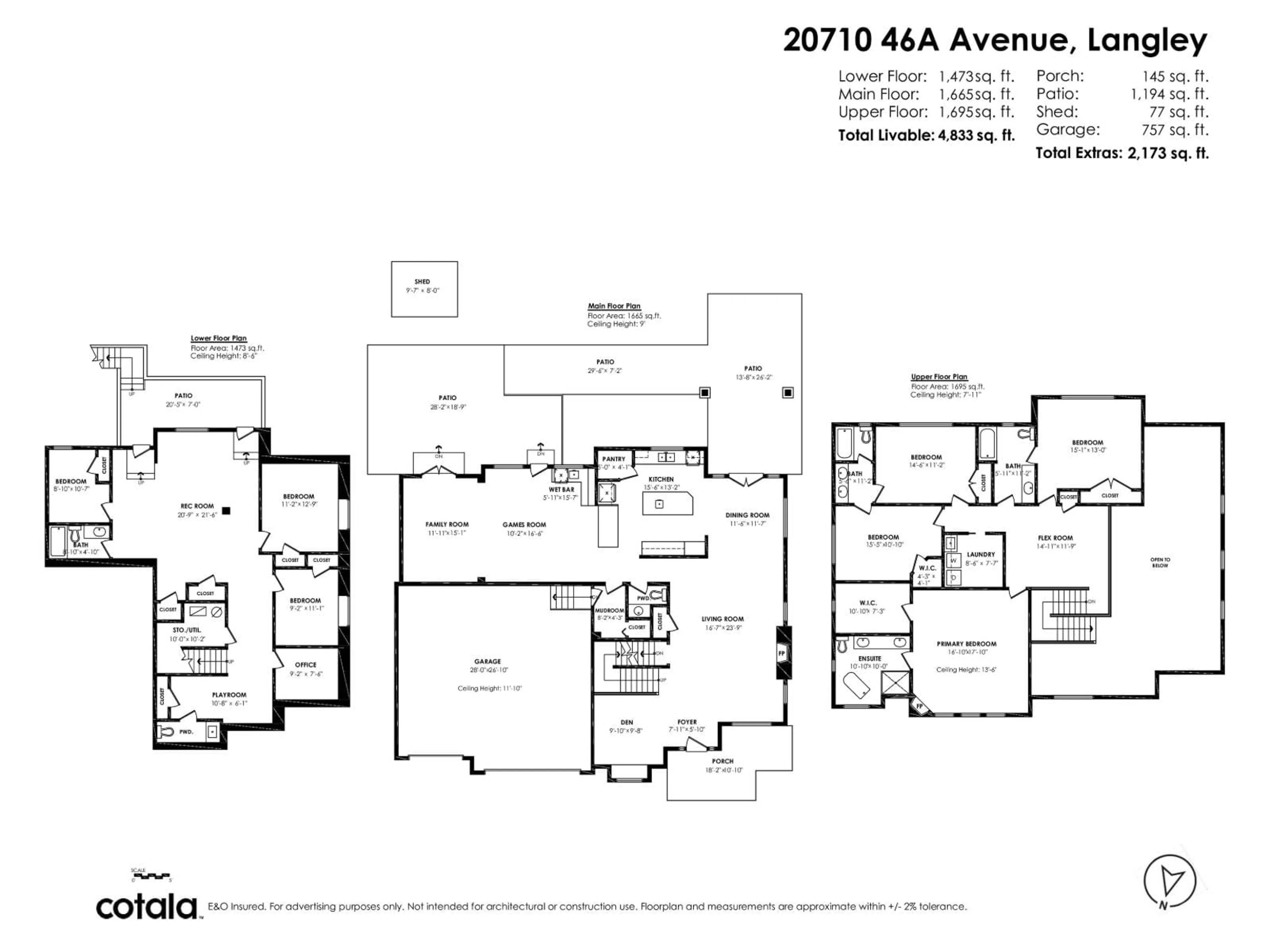 Floor plan for 20710 46A, Langley British Columbia V3A3J9