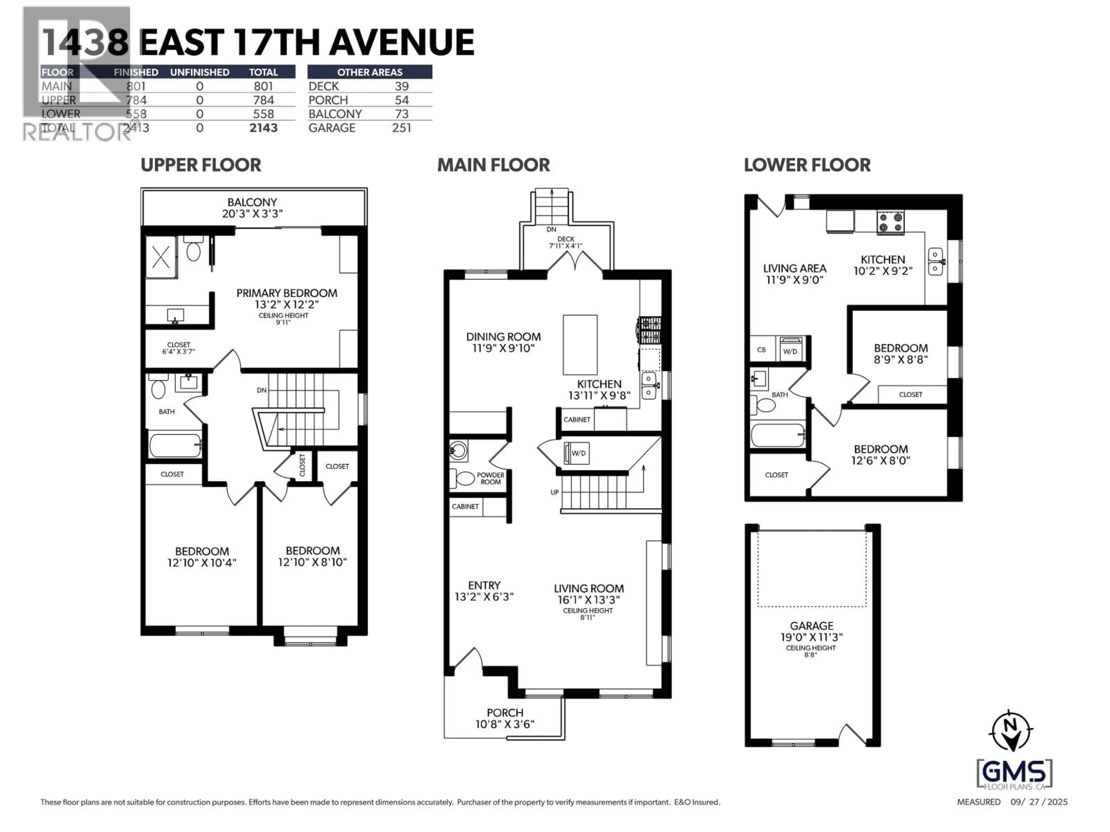 Floor plan for 1438 17TH AVENUE, Vancouver British Columbia V5N2G8