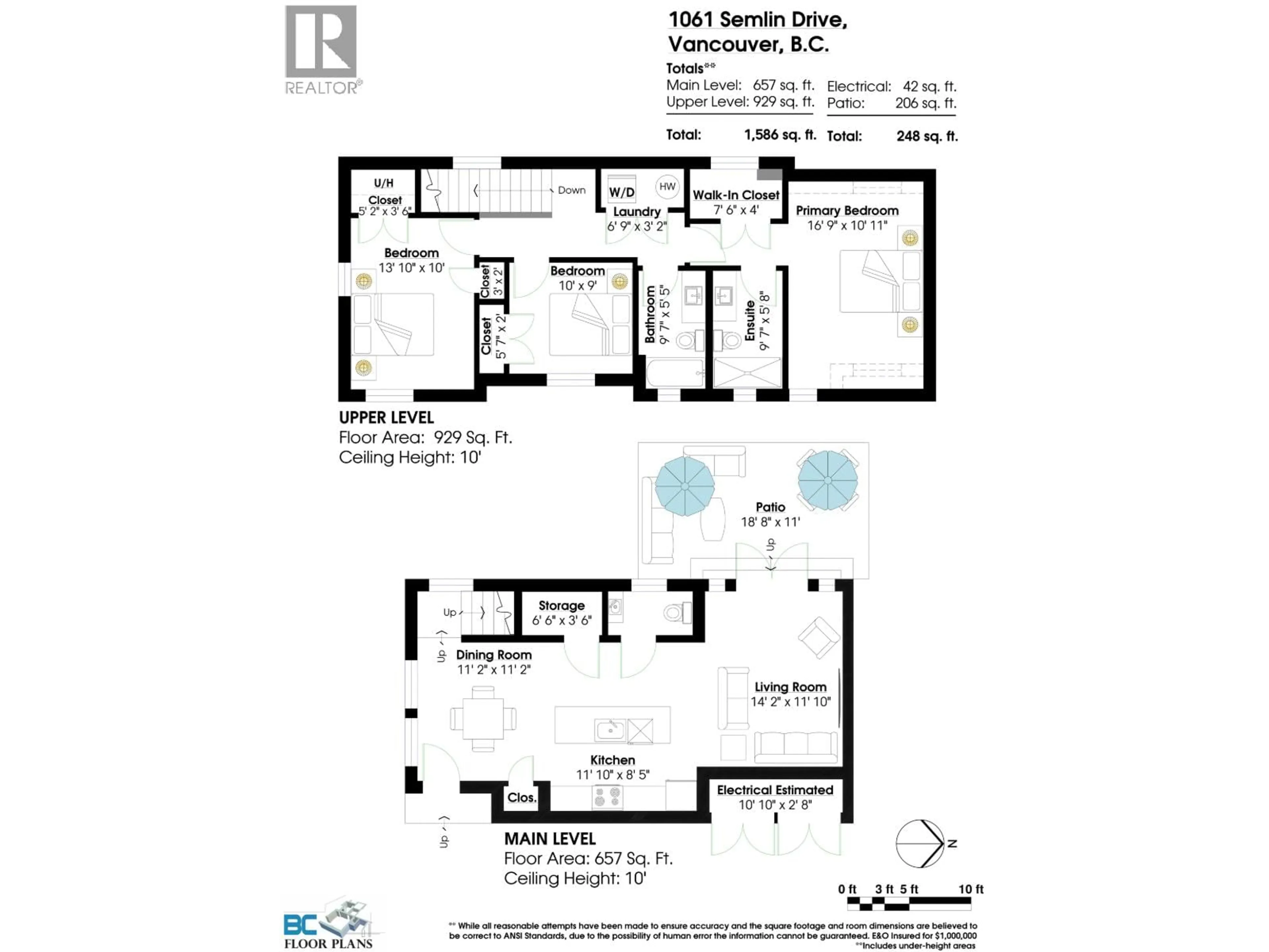 Floor plan for 1061 SEMLIN DRIVE, Vancouver British Columbia V5L2N6