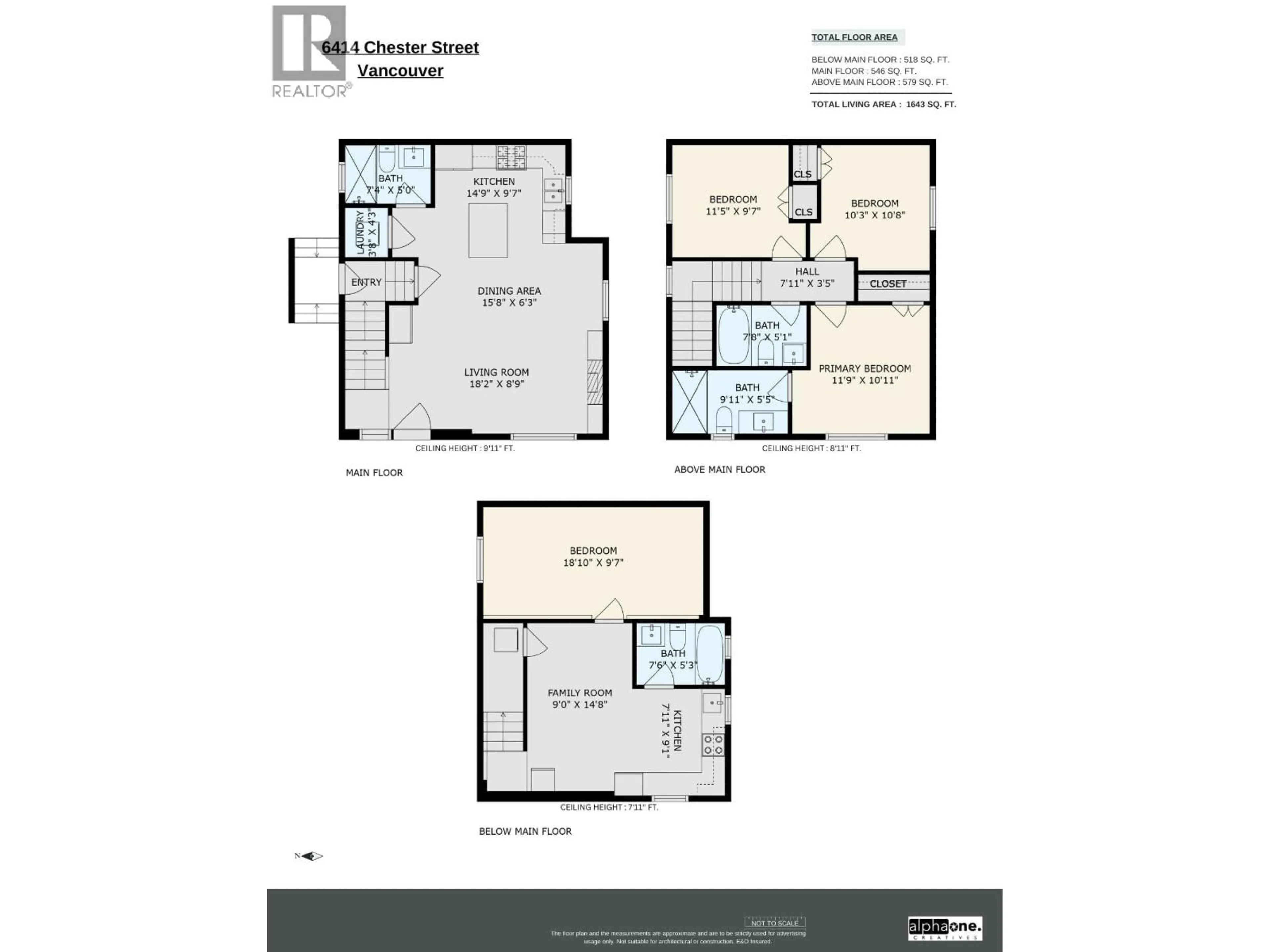 Floor plan for 6414 CHESTER STREET, Vancouver British Columbia V5W3C3
