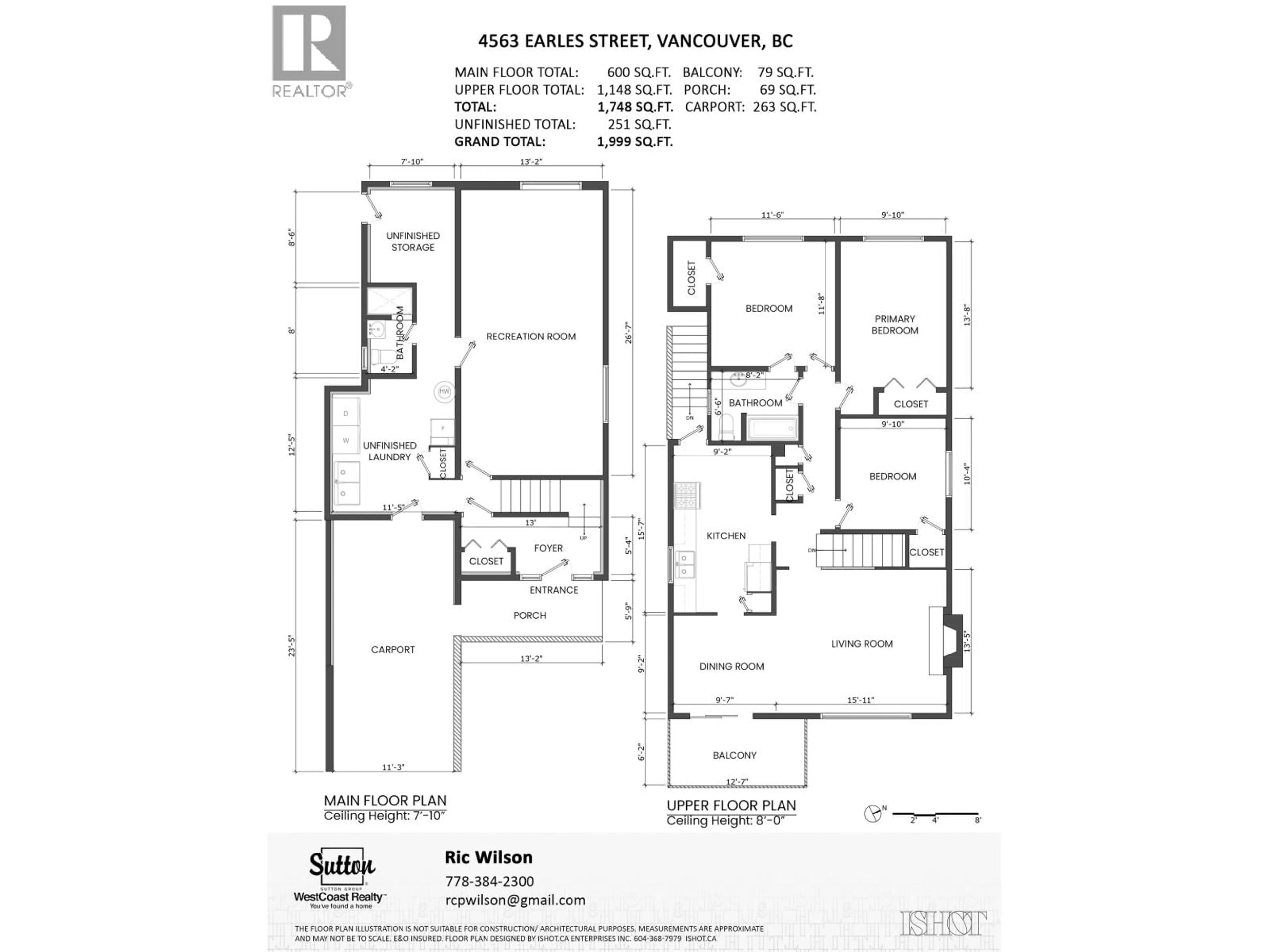 Floor plan for 4563 EARLES STREET, Vancouver British Columbia V5R3R1