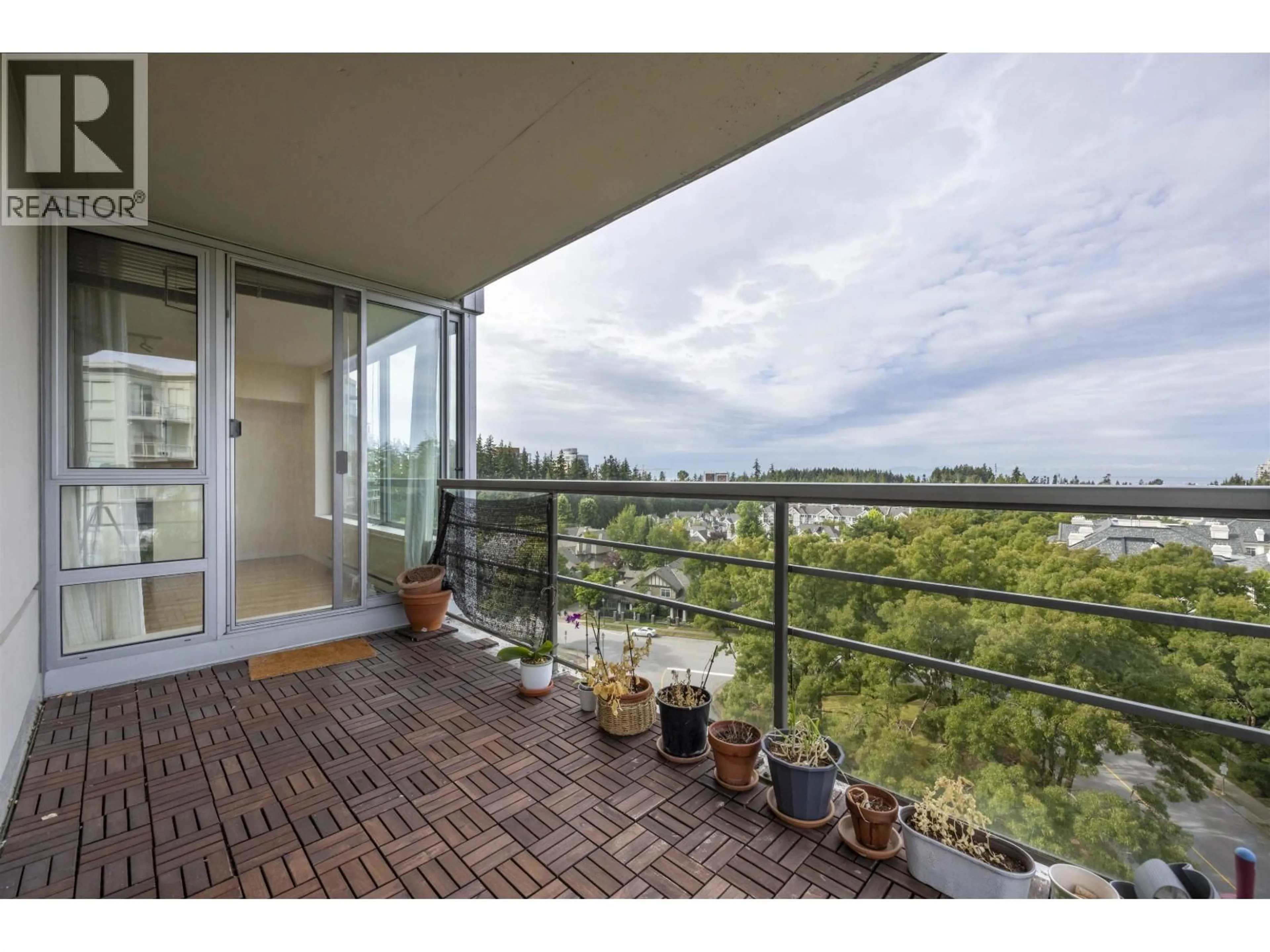 Balcony in the apartment, water/lake/river/ocean view for 1001 - 5639 HAMPTON PLACE, Vancouver British Columbia V6T2H6