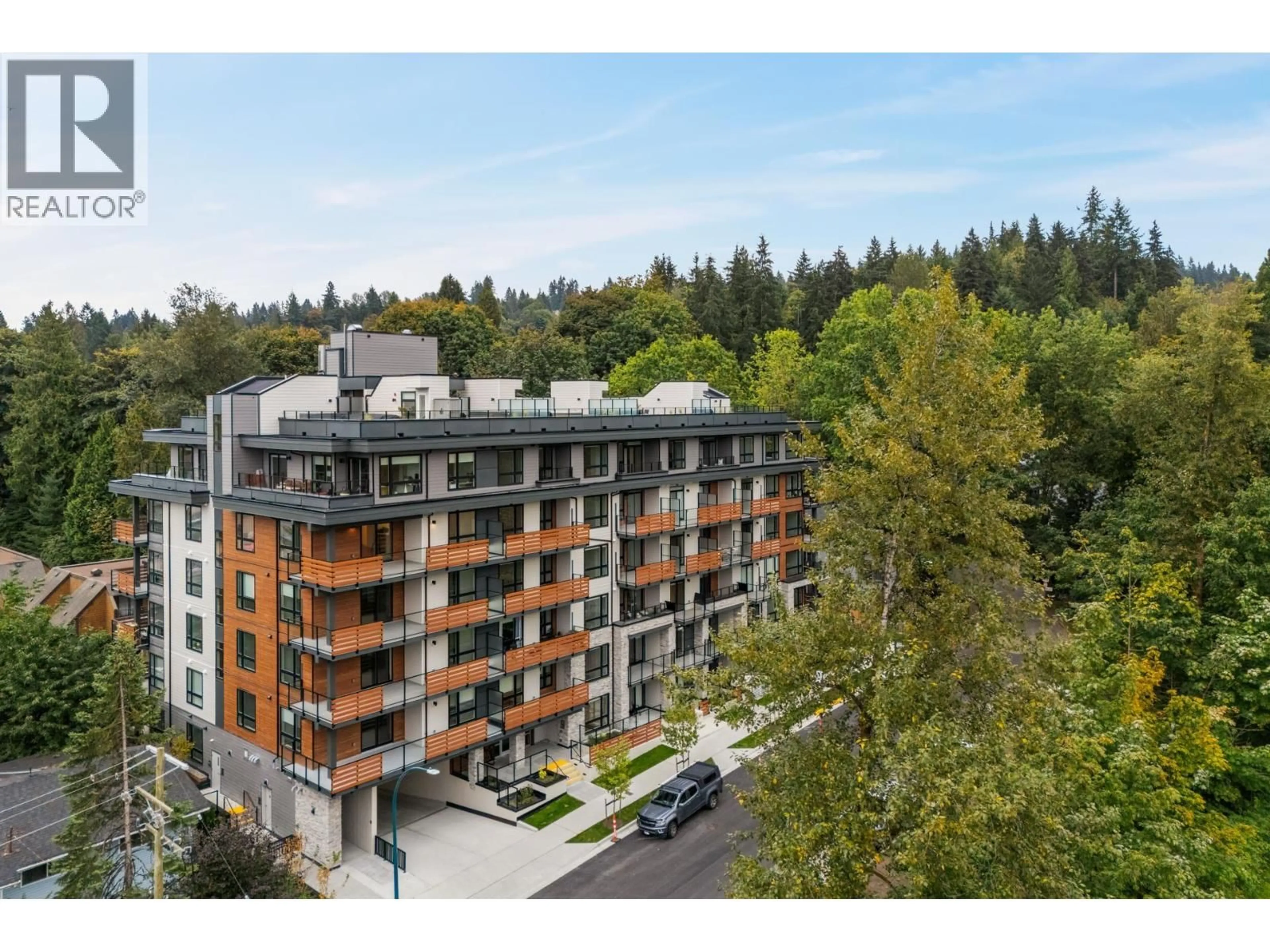 A pic from outside/outdoor area/front of a property/back of a property/a pic from drone, unknown for 111 - 150 JAMES ROAD, Port Moody British Columbia V3H2S4