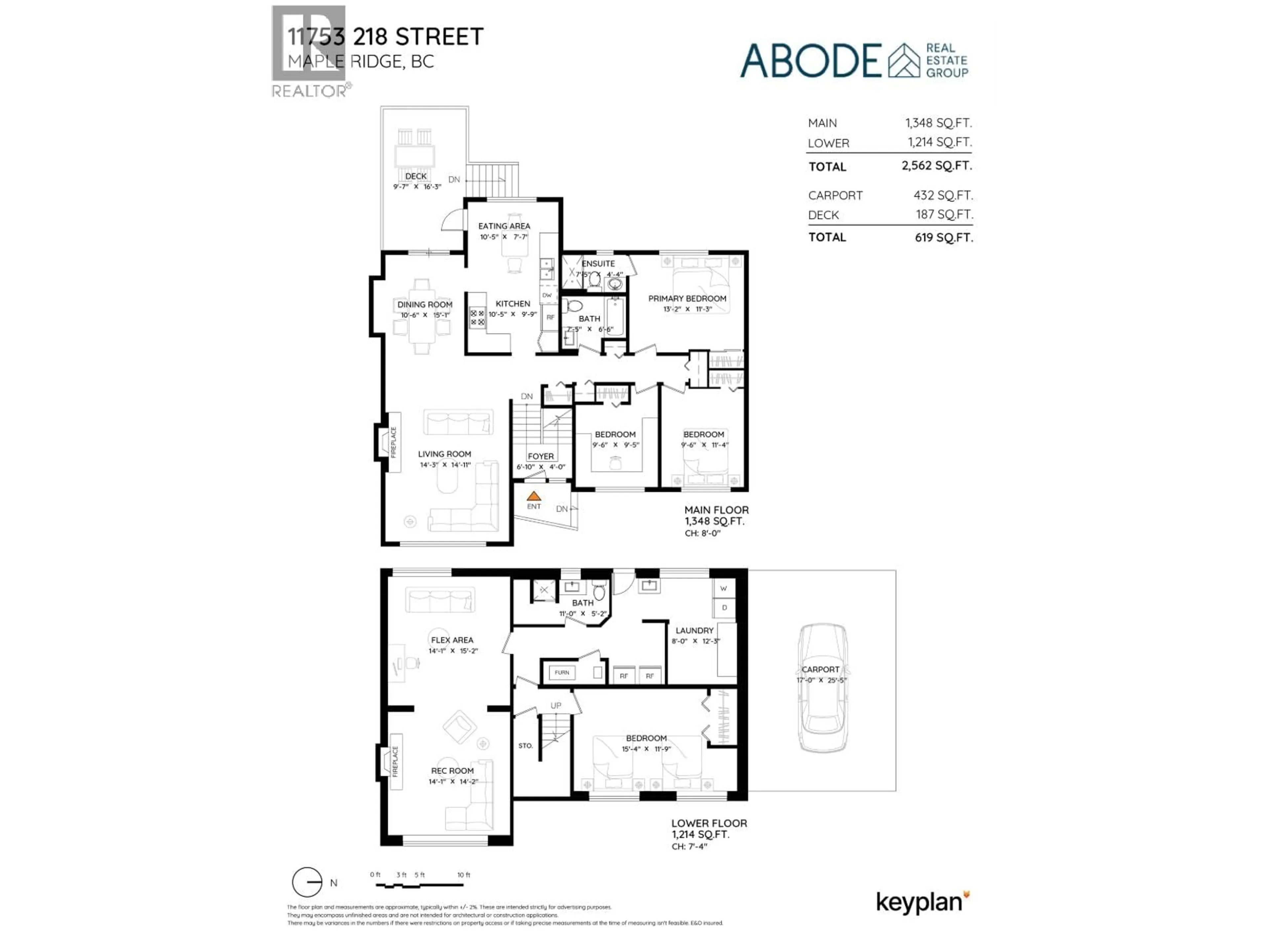 Floor plan for 11753 218 STREET, Maple Ridge British Columbia V2X5M2