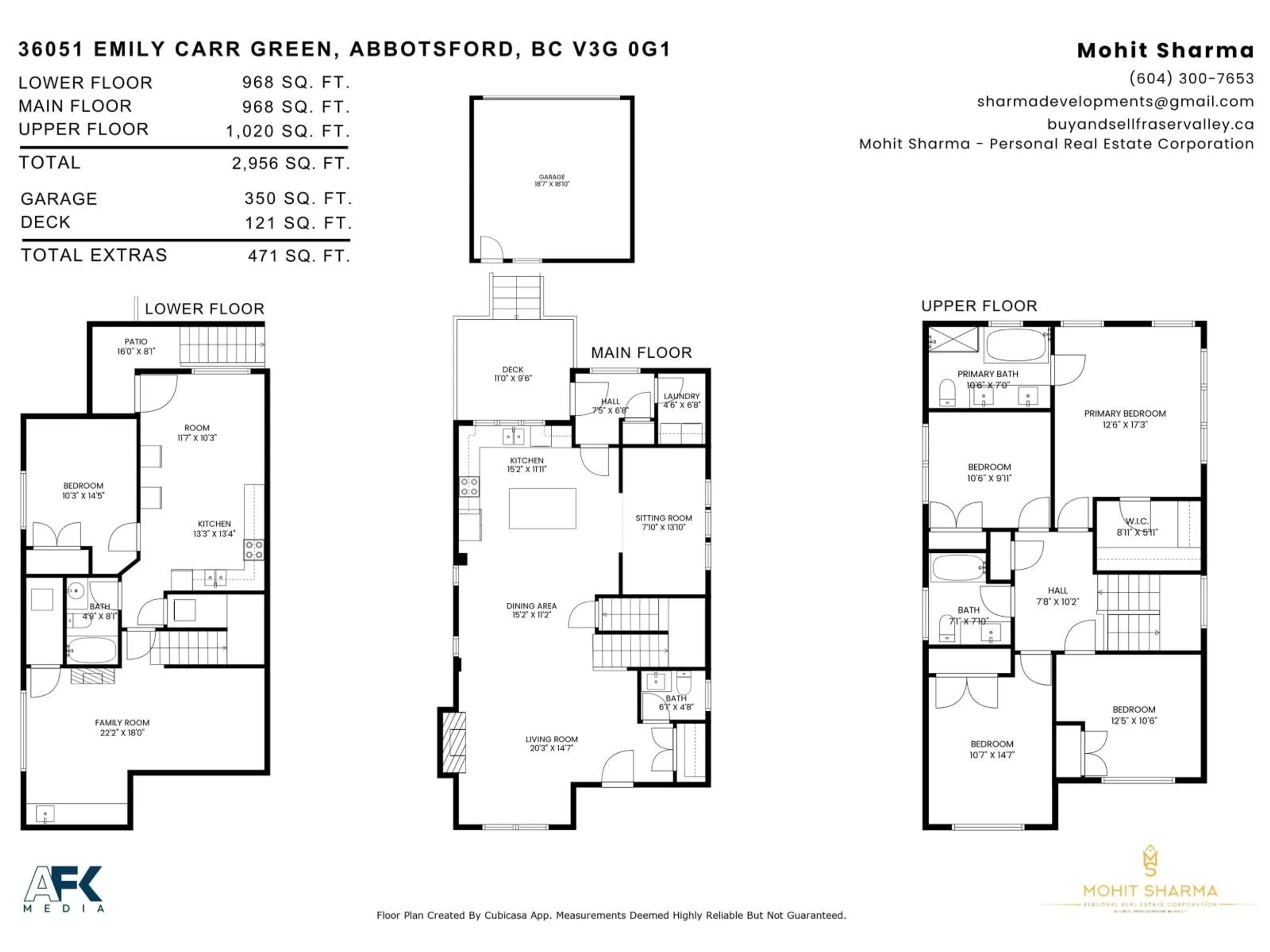 Floor plan for 36051 EMILY CARR GREEN, Abbotsford British Columbia V3G0G1