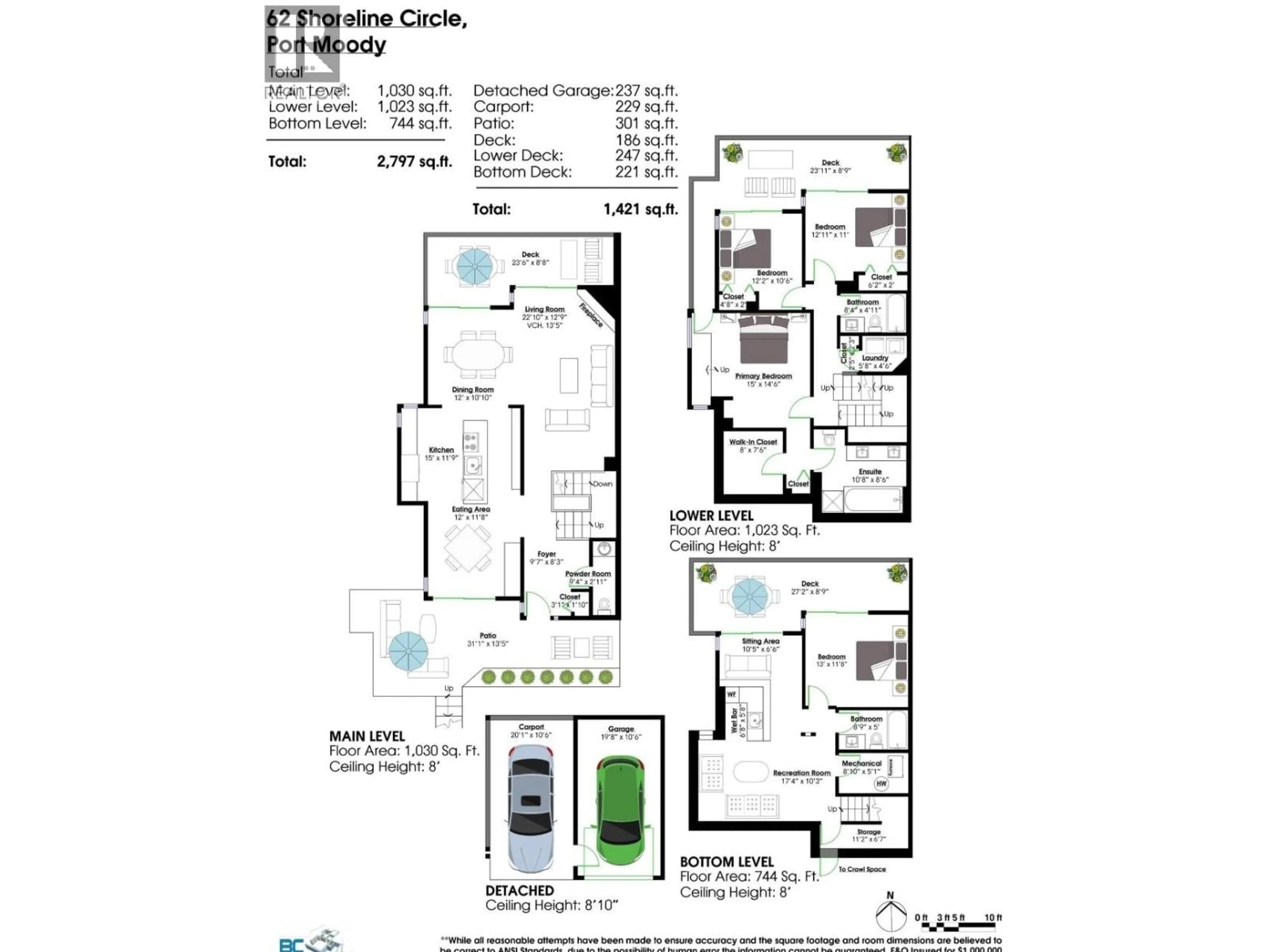 Floor plan for 62 SHORELINE CIRCLE, Port Moody British Columbia V3N0H1