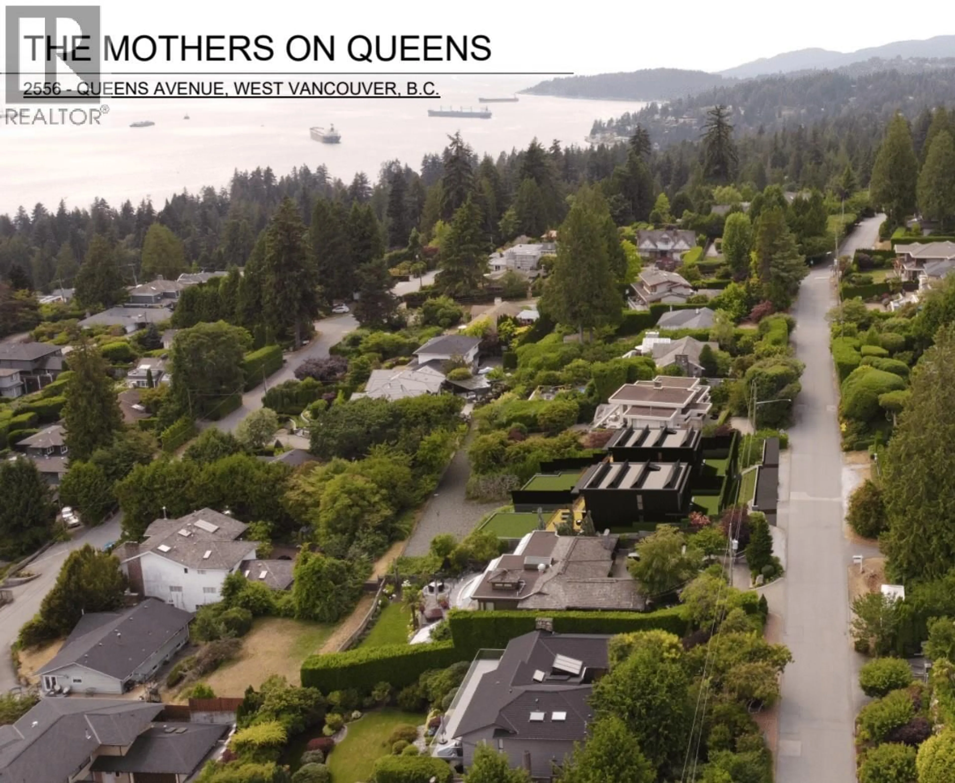 A pic from outside/outdoor area/front of a property/back of a property/a pic from drone, street for 2550 QUEENS AVENUE, West Vancouver British Columbia V7V2Y8