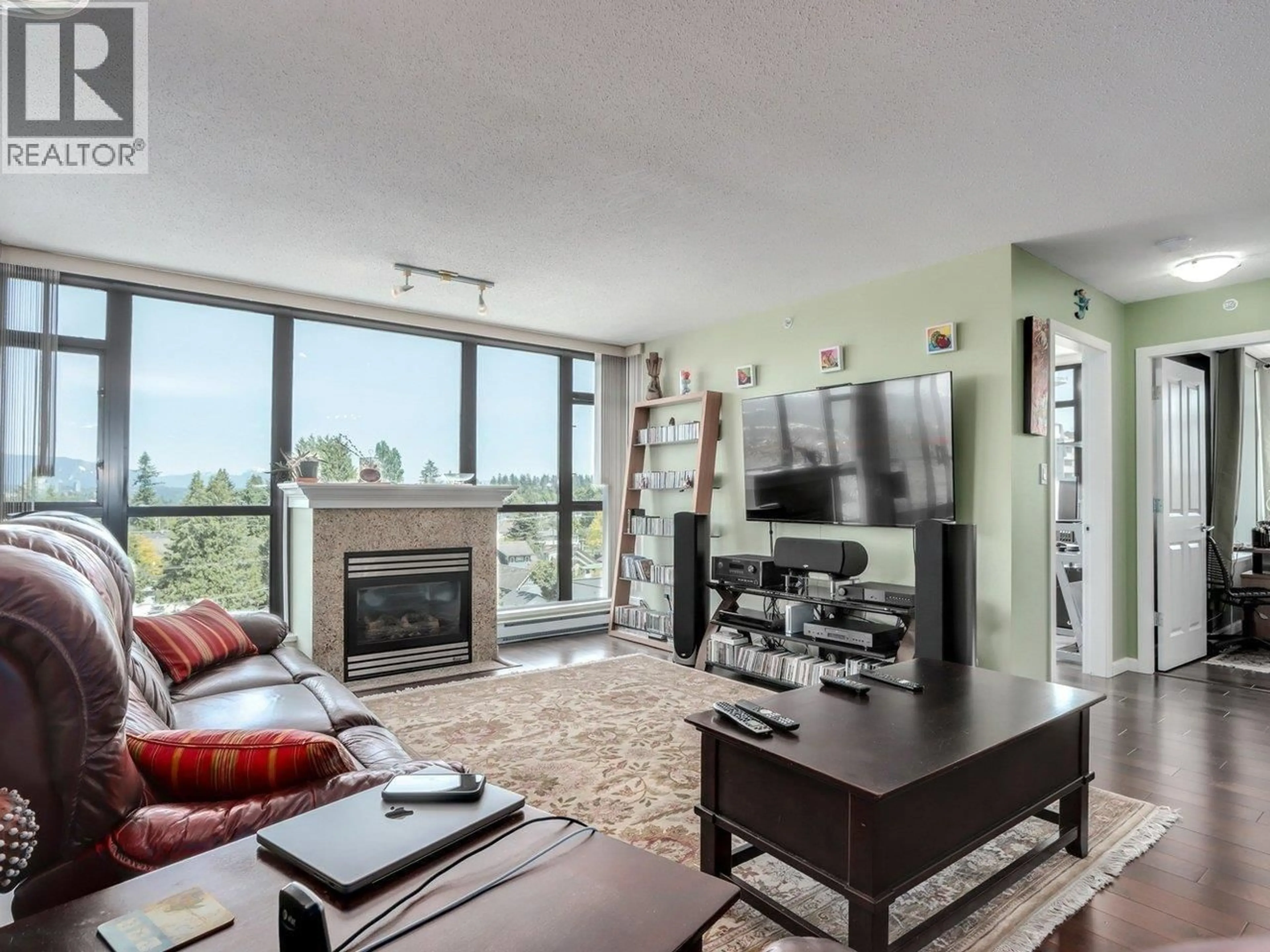 Living room with furniture, unknown for 702 - 615 HAMILTON STREET, New Westminster British Columbia V3M7A7