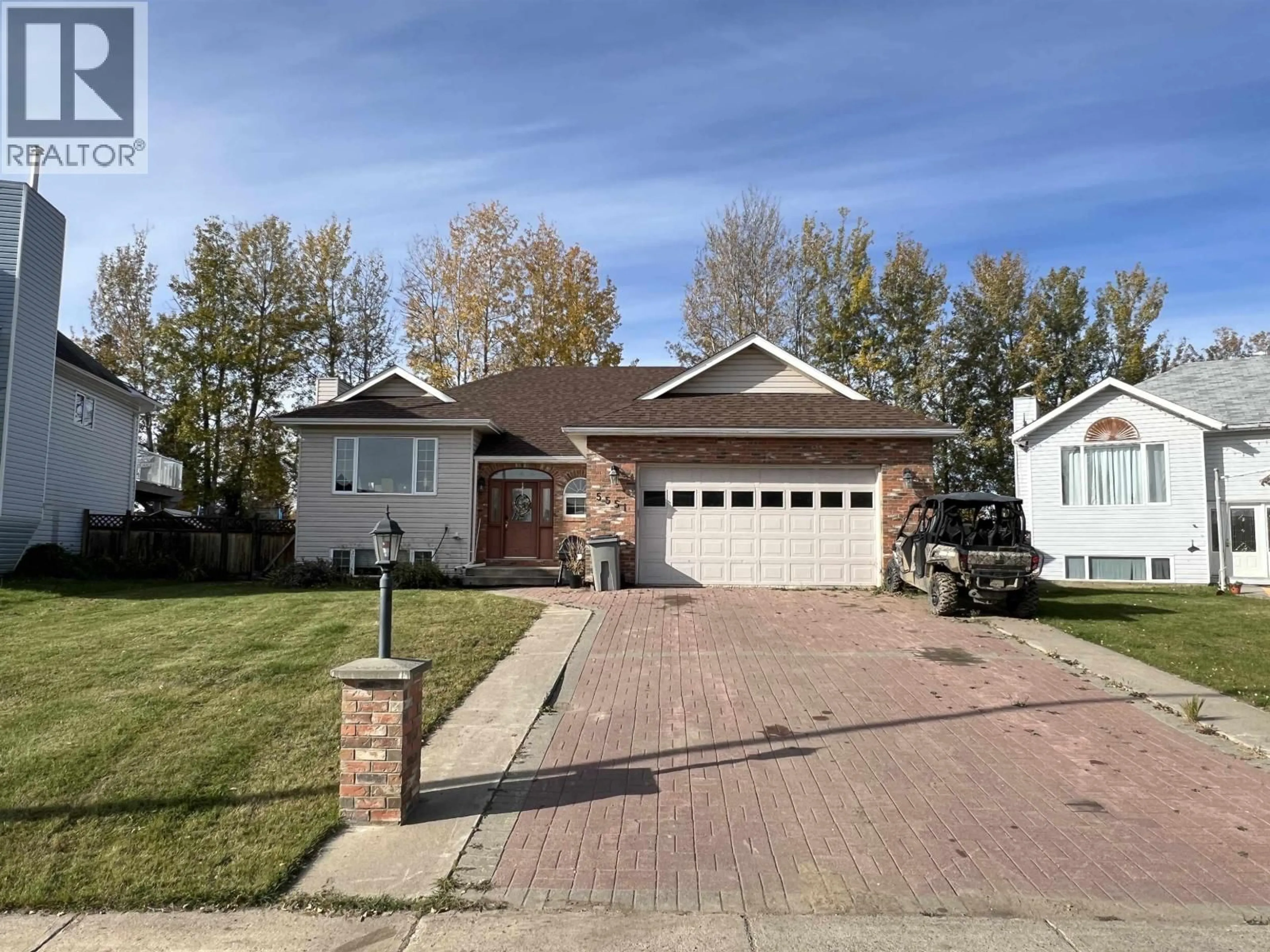 Home with brick exterior material, street for 5551 MAXHAMISH CRESCENT, Fort Nelson British Columbia V0C1R0