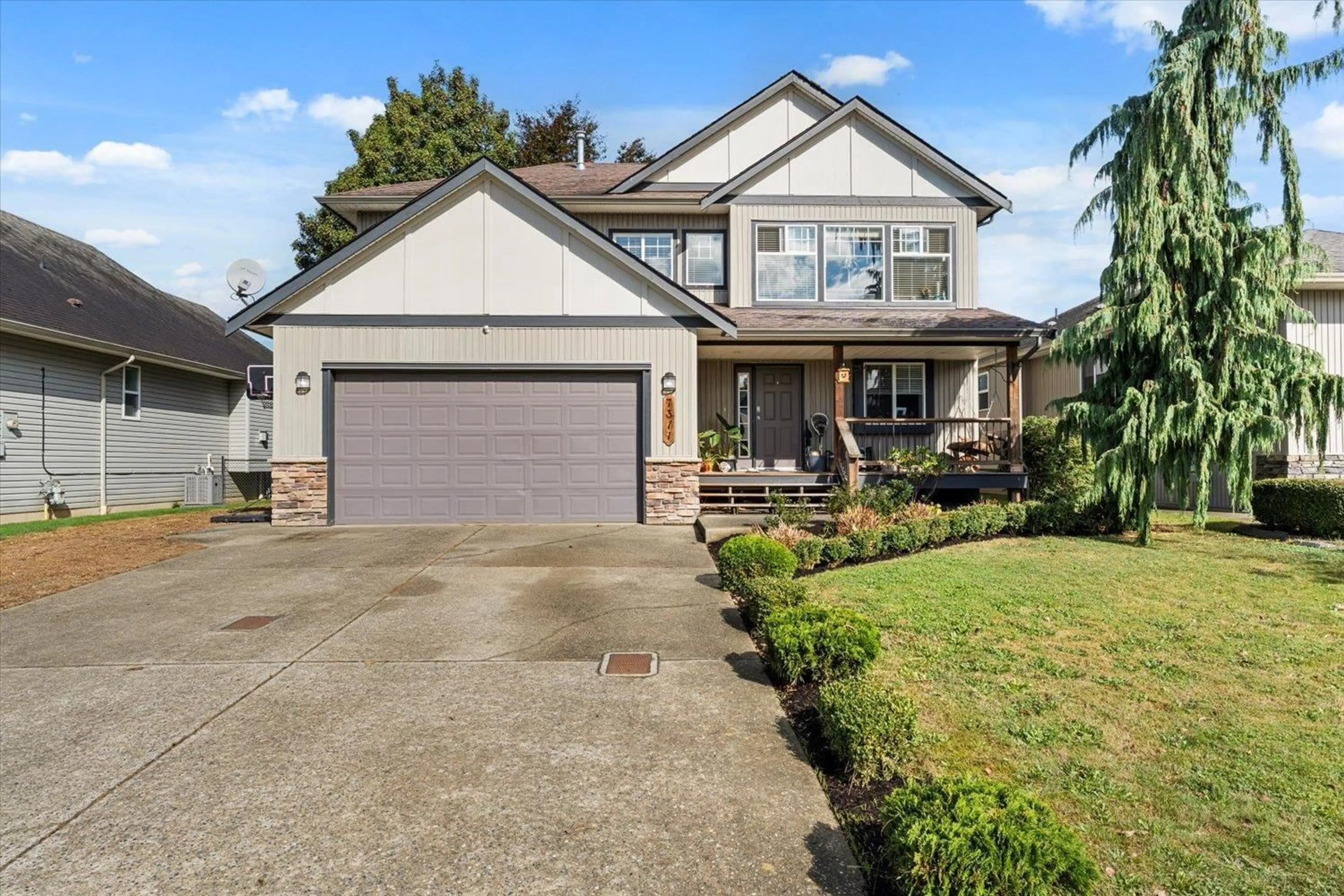 Home with vinyl exterior material, street for 7311 PRASMOUNT PLACE, Agassiz British Columbia V0M1A0