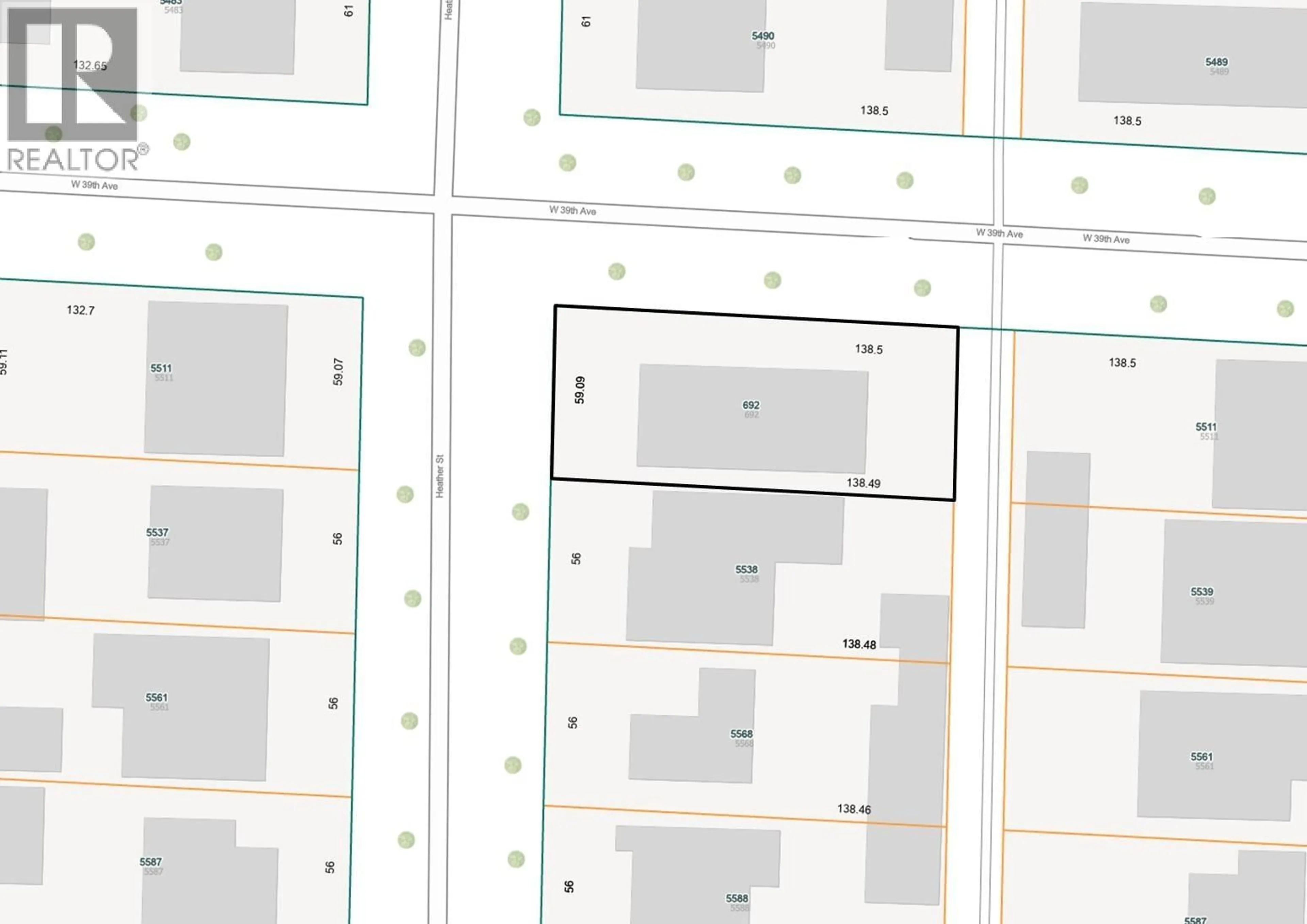 Picture of a map for 692 39TH AVENUE, Vancouver British Columbia V5Z2M3