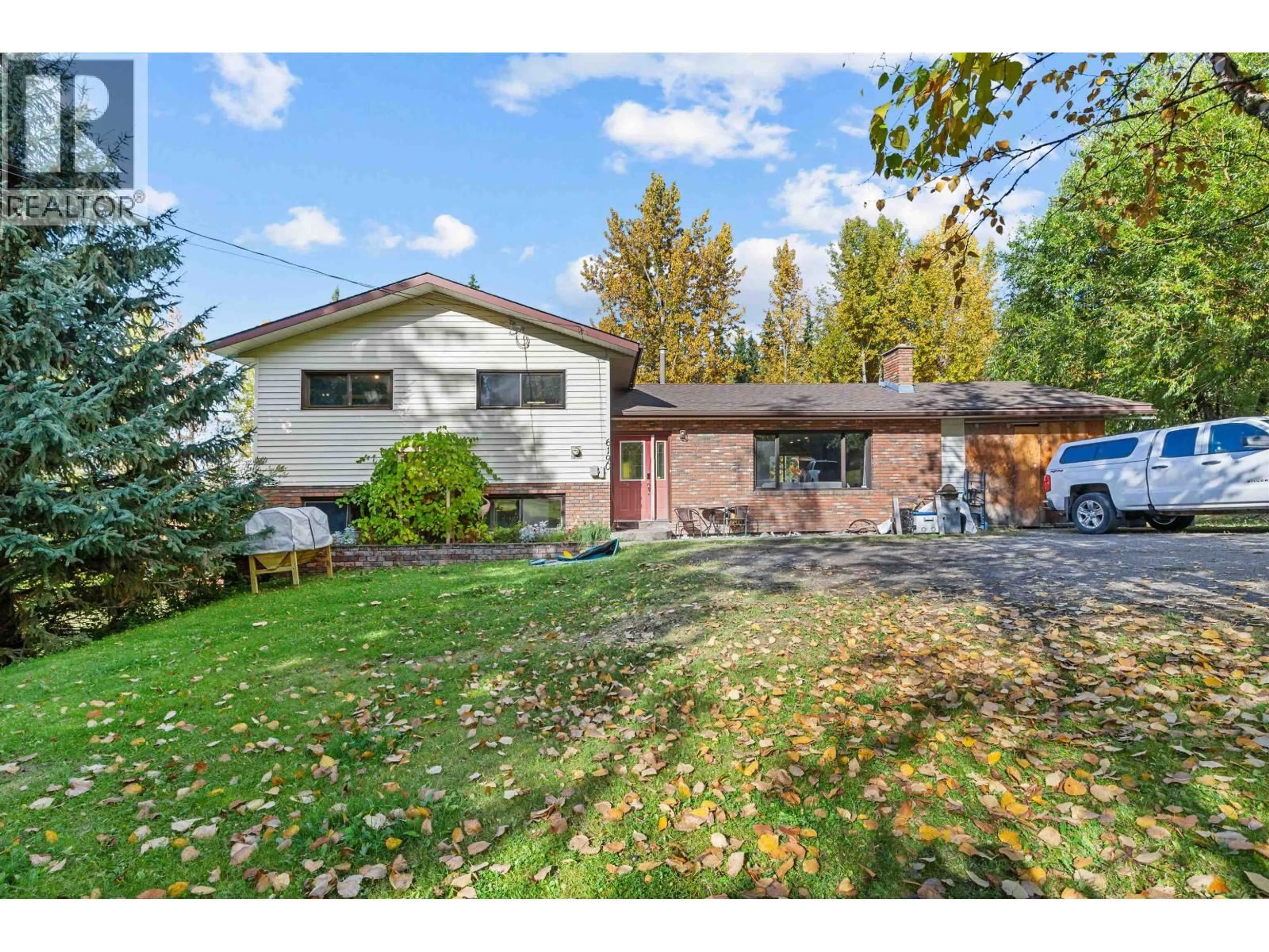 A pic from outside/outdoor area/front of a property/back of a property/a pic from drone, street for 6190 GISCOME ROAD, Prince George British Columbia V2N6T4