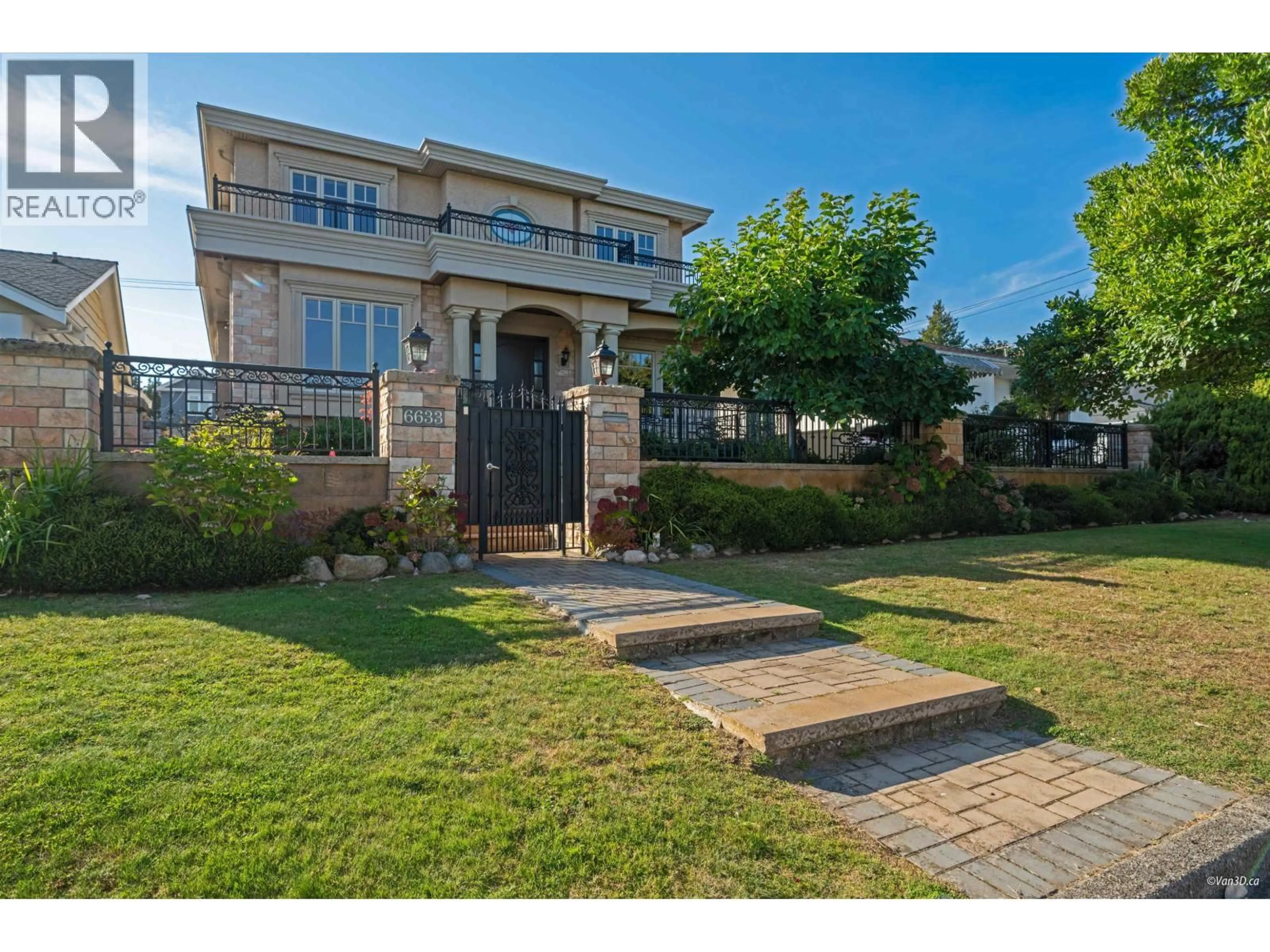 A pic from outside/outdoor area/front of a property/back of a property/a pic from drone, street for 6633 NEAL STREET, Vancouver British Columbia V6P3N4