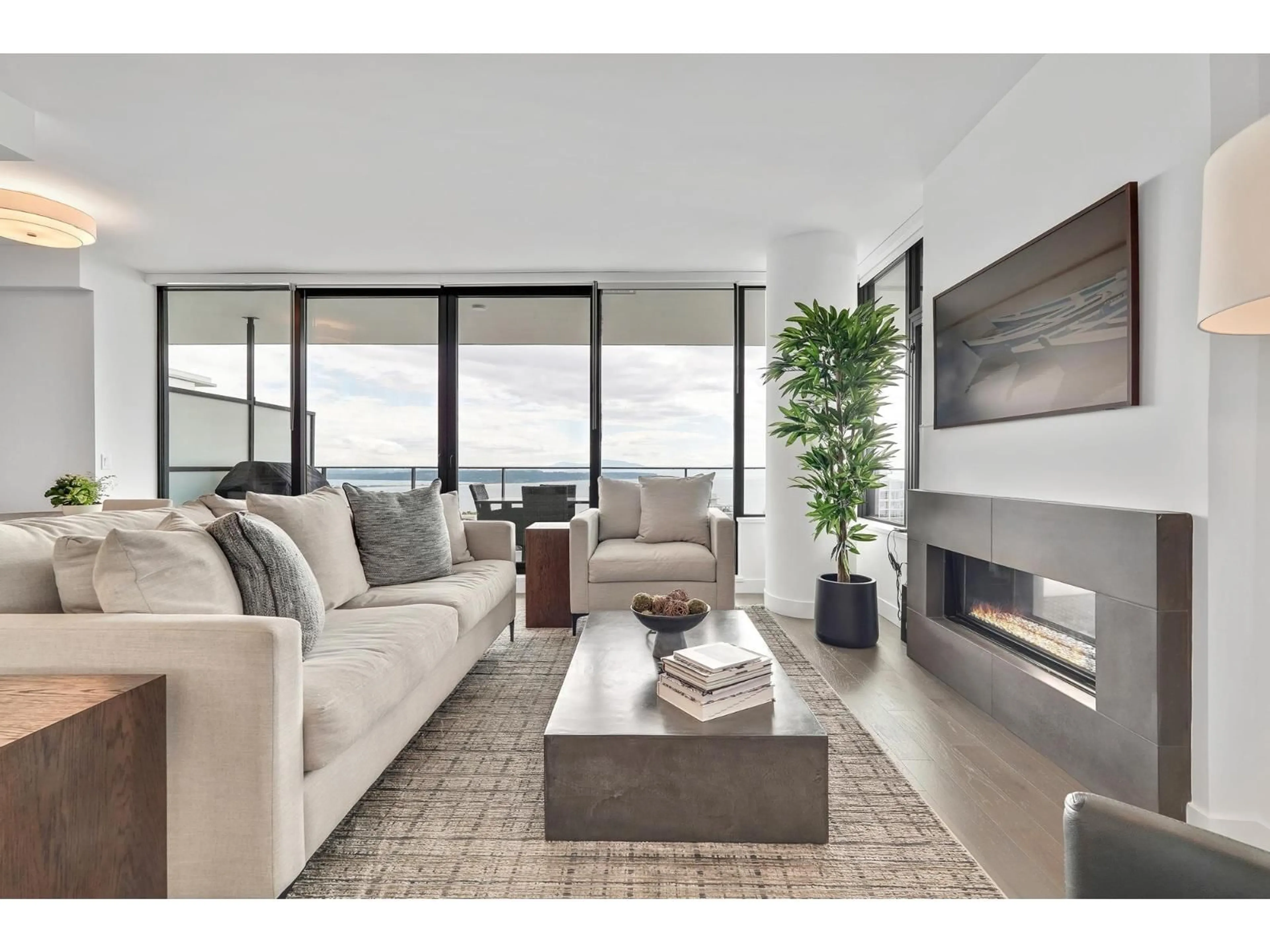 Living room with furniture, unknown for 2305 - 1588 JOHNSTON, White Rock British Columbia V4B0C5