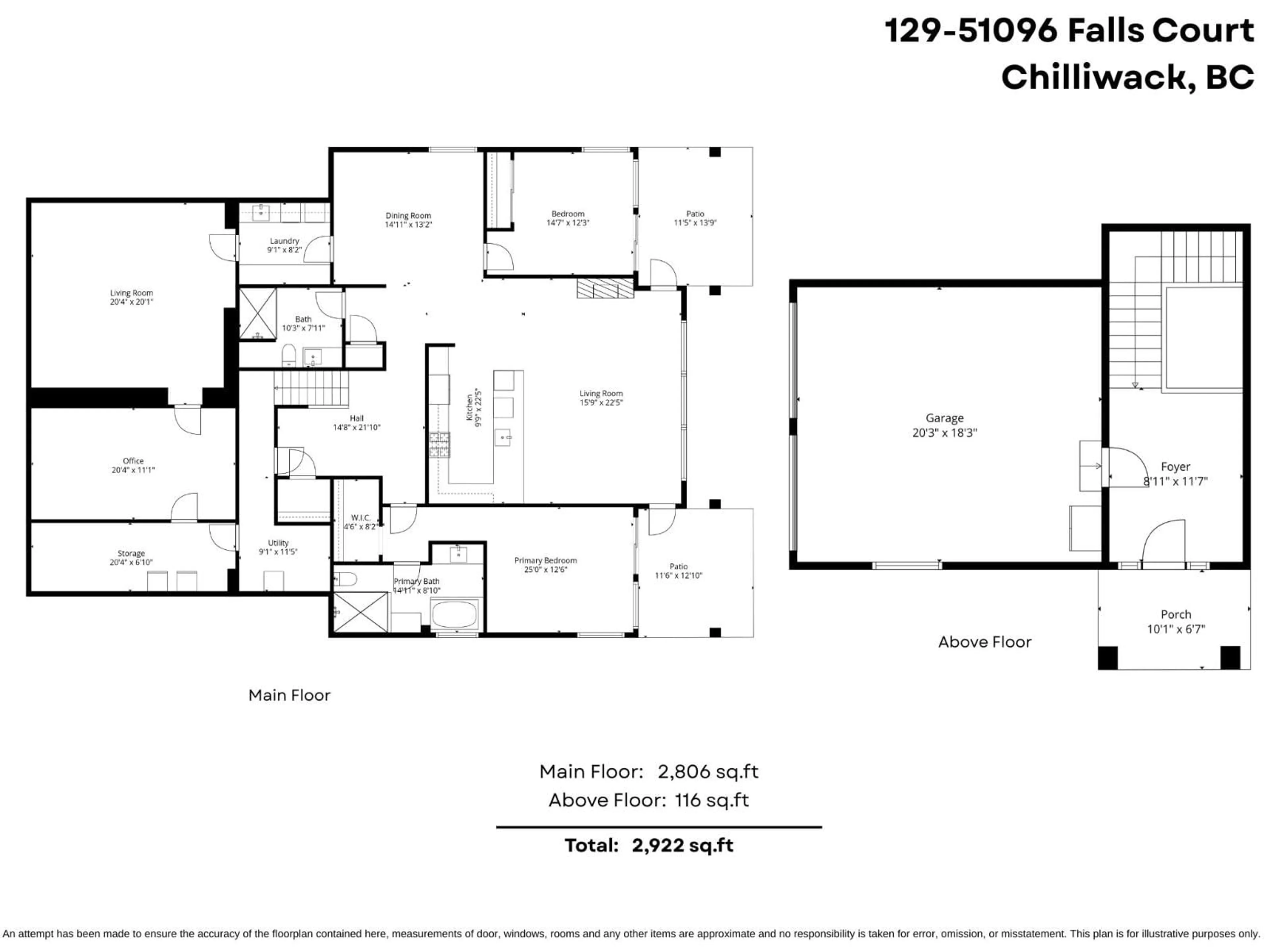 Floor plan for 129 - 51096 FALLS COURT, Chilliwack British Columbia V4Z1K7