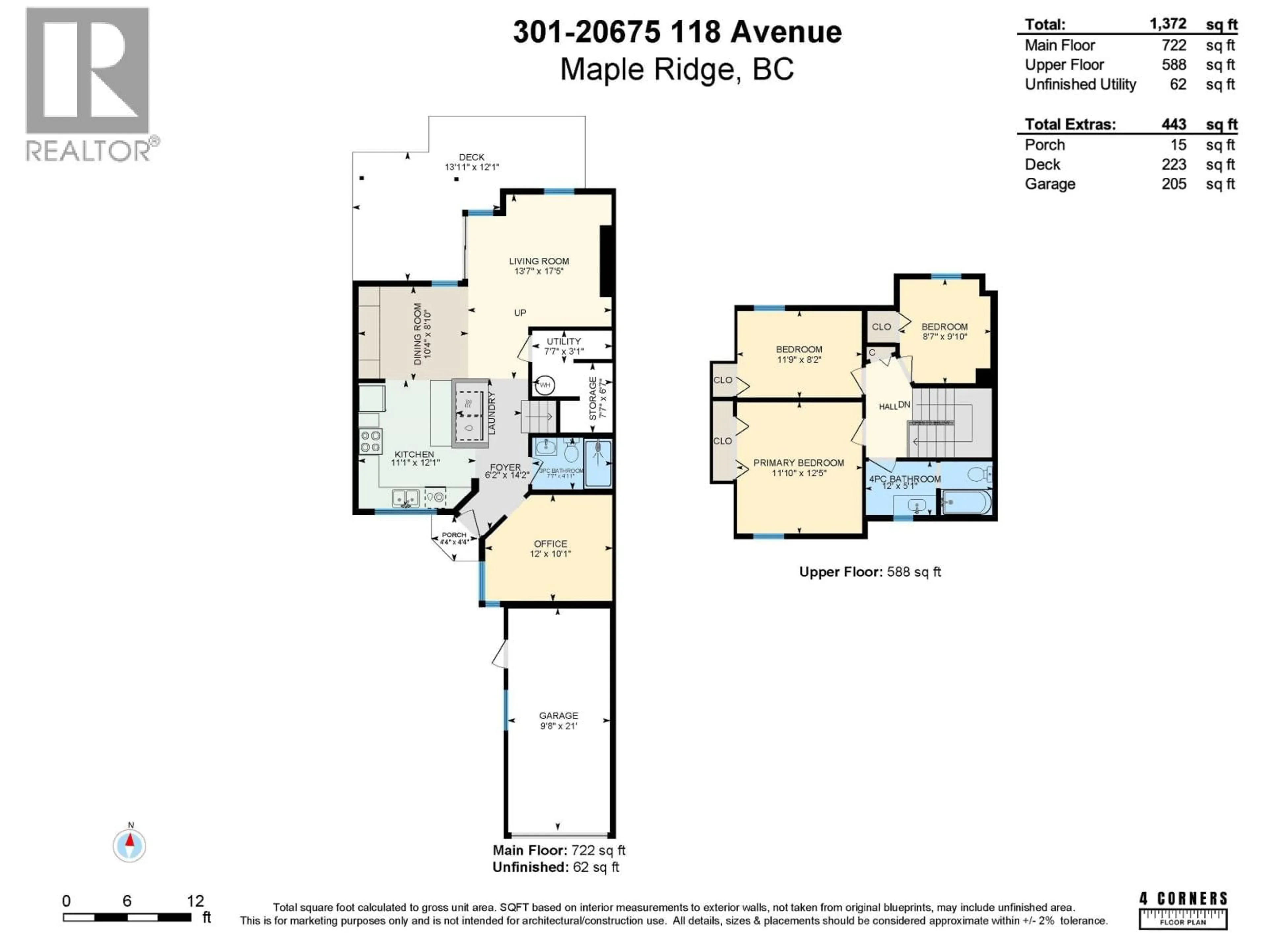 Floor plan for 301 - 20675 118 AVENUE, Maple Ridge British Columbia V2X0K4