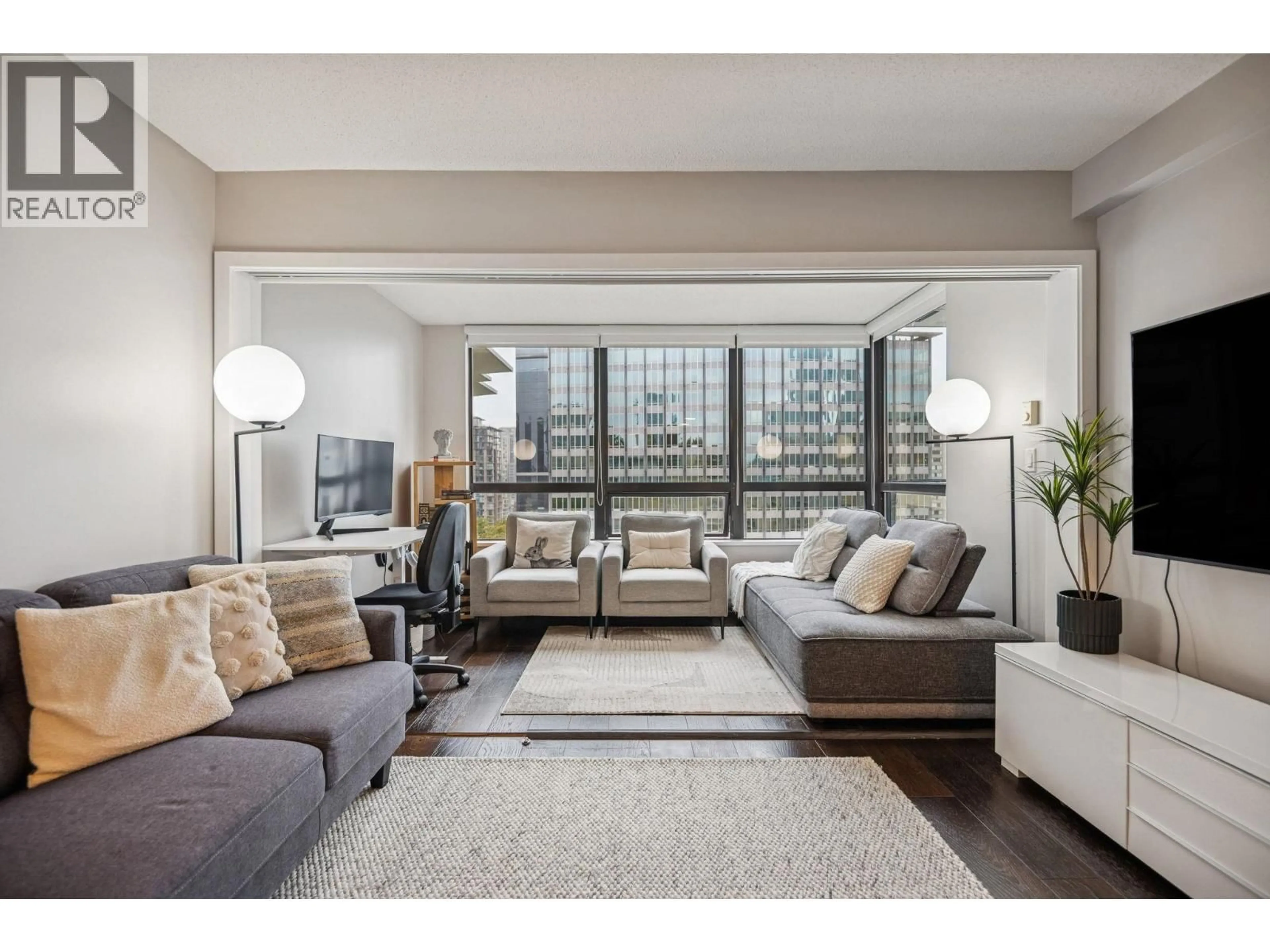 Living room with furniture, unknown for 2205 - 938 SMITHE STREET, Vancouver British Columbia V6Z0A4