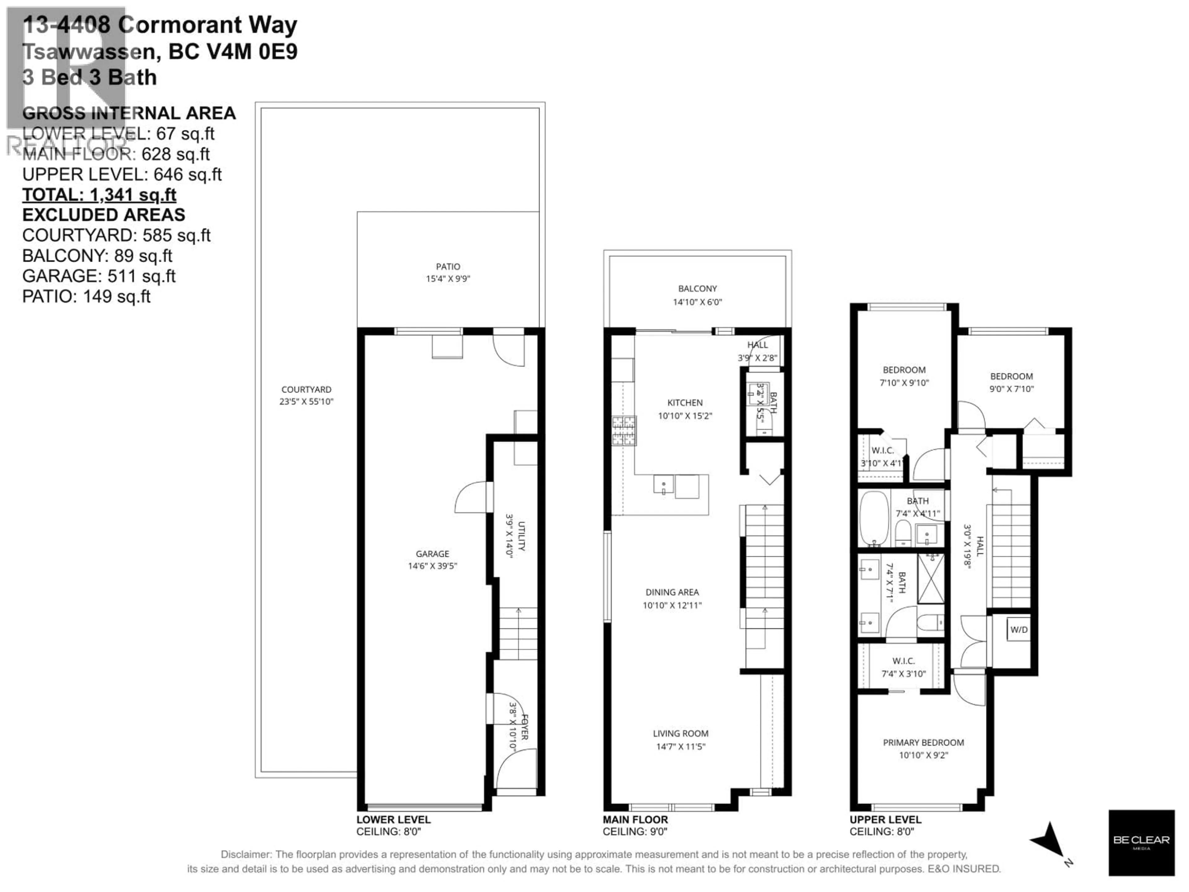 Floor plan for 13 - 4408 CORMORANT WAY, Tsawwassen British Columbia V4M0E9