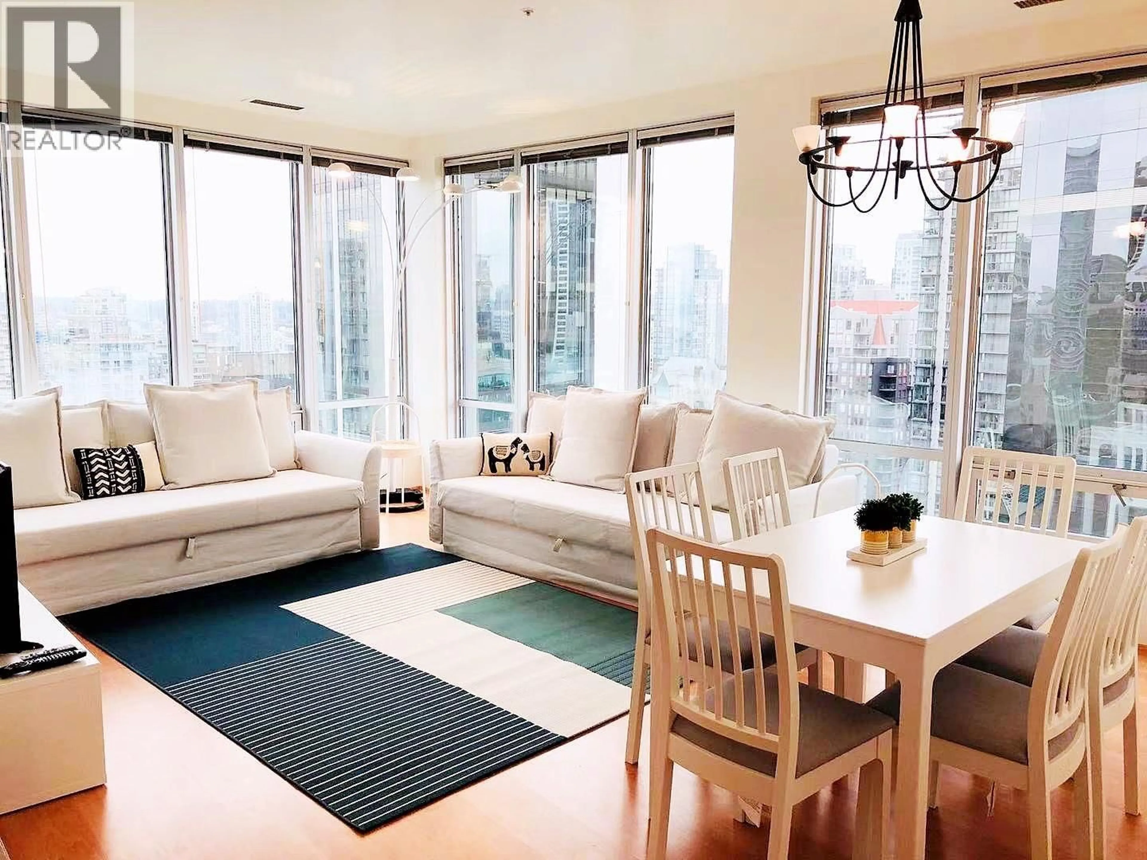 Living room with furniture, unknown for 1401 - 989 NELSON STREET, Vancouver British Columbia V6Z2S1