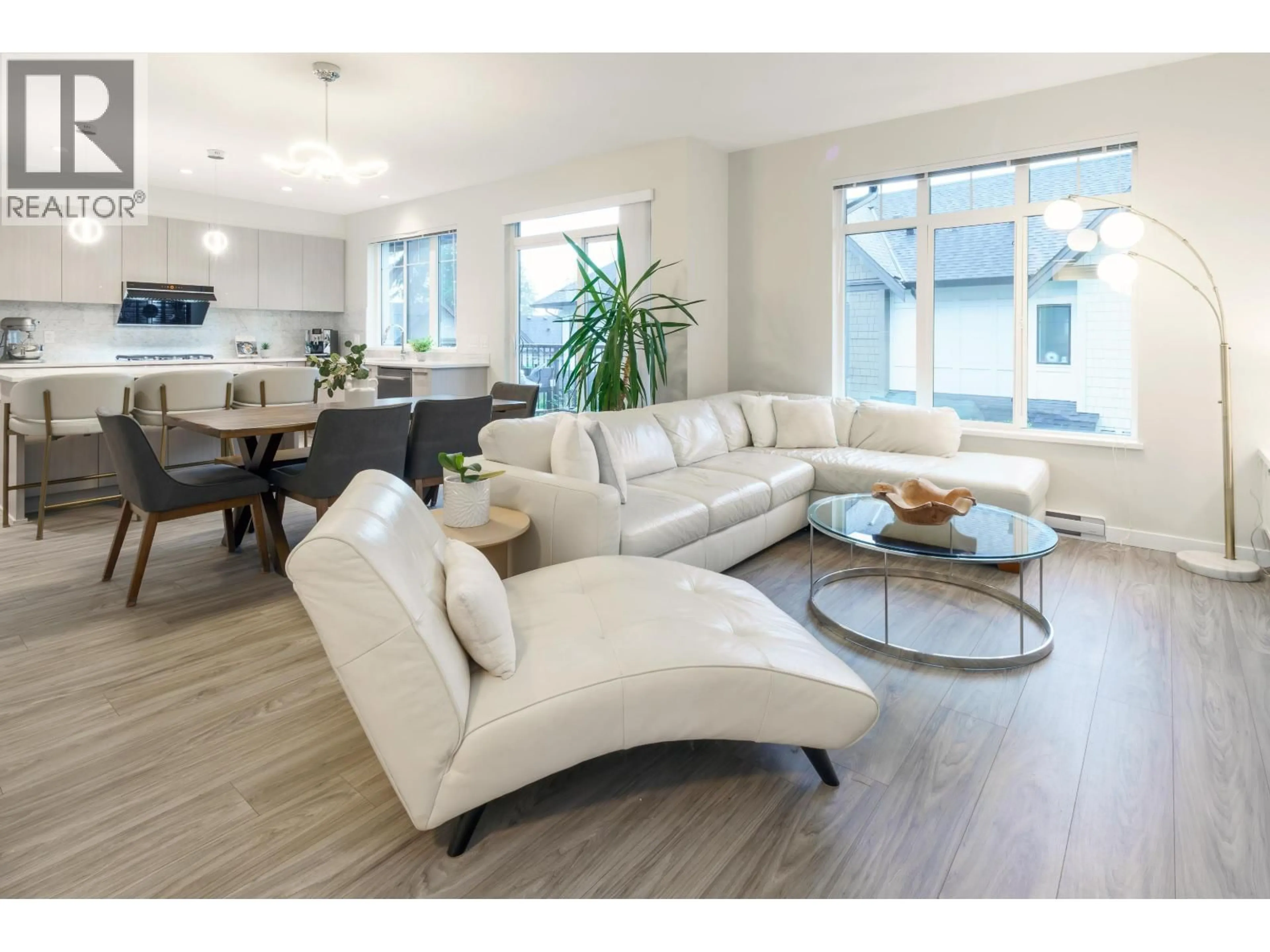 Living room with furniture, wood/laminate floor for 124 - 1350 MITCHELL STREET, Coquitlam British Columbia V3E0S7