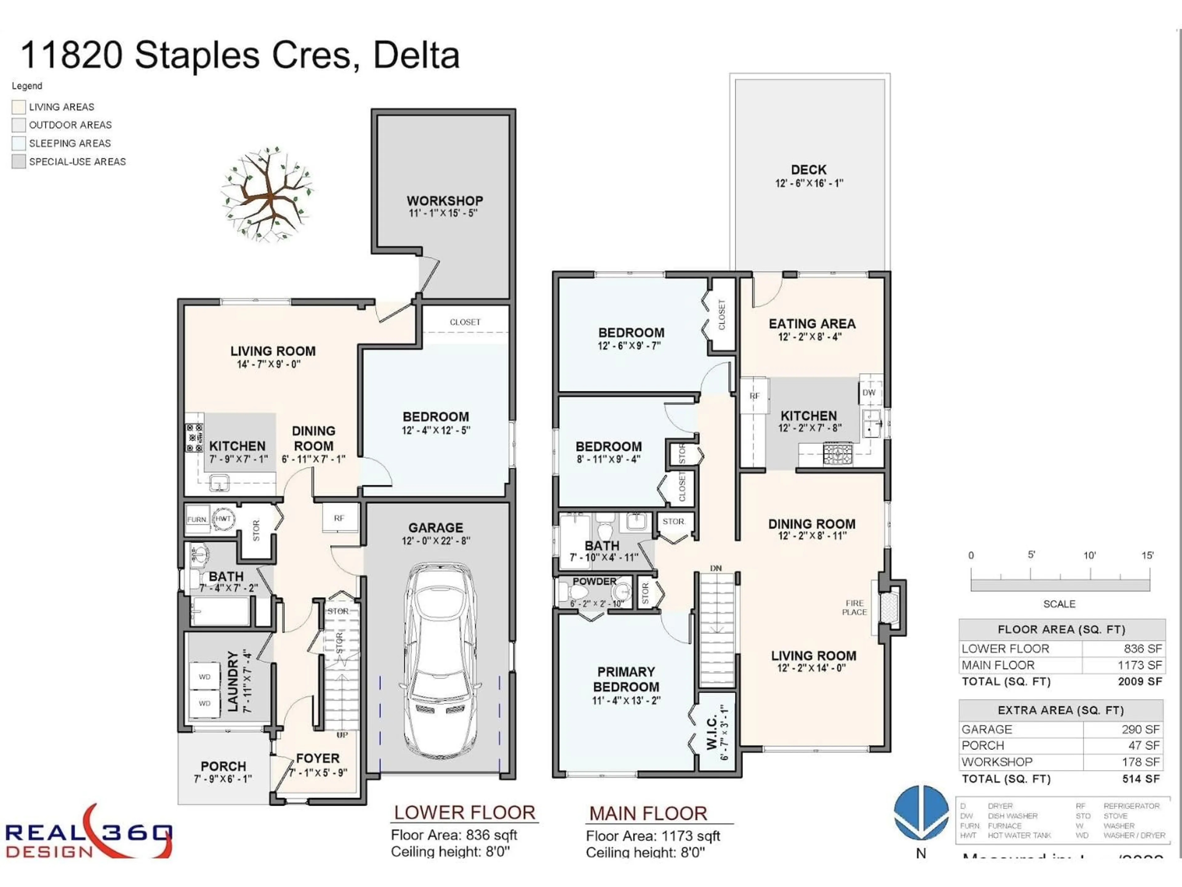 Floor plan for 11820 STAPLES, Delta British Columbia V4E2T7