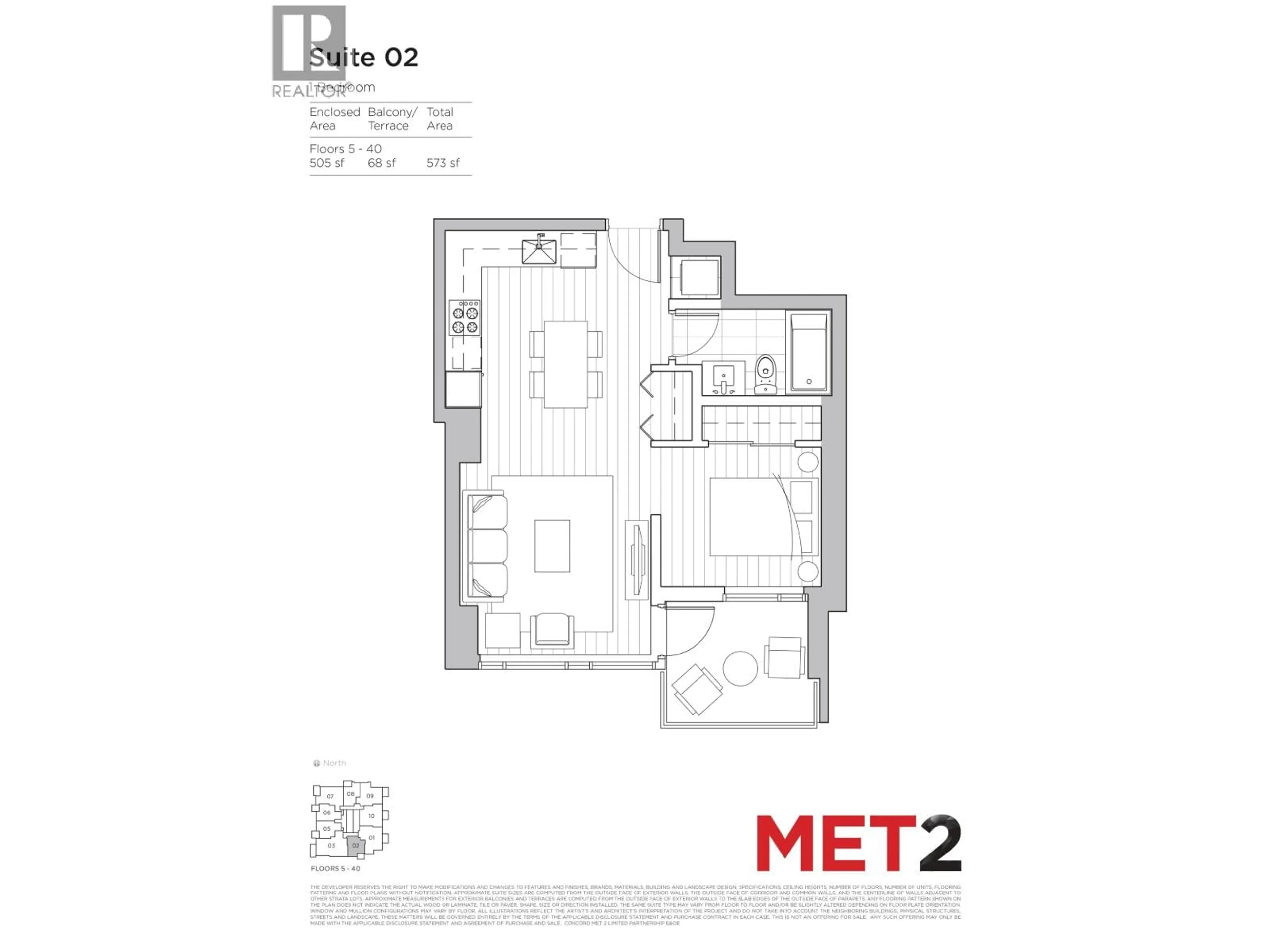 Floor plan for 1702 - 6538 NELSON AVENUE, Burnaby British Columbia V5H0G5