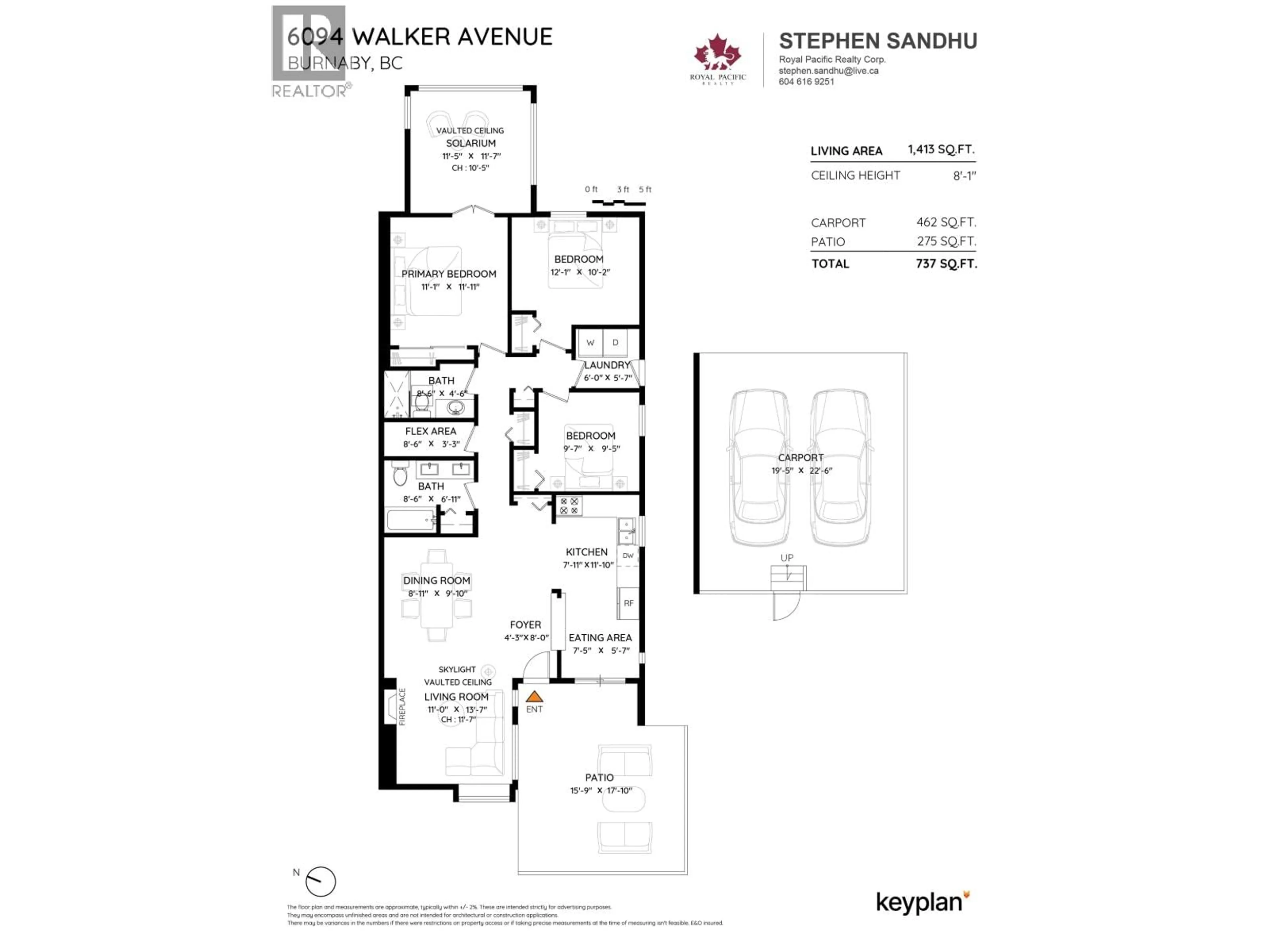 Floor plan for 6094 WALKER AVENUE, Burnaby British Columbia V5E3B4