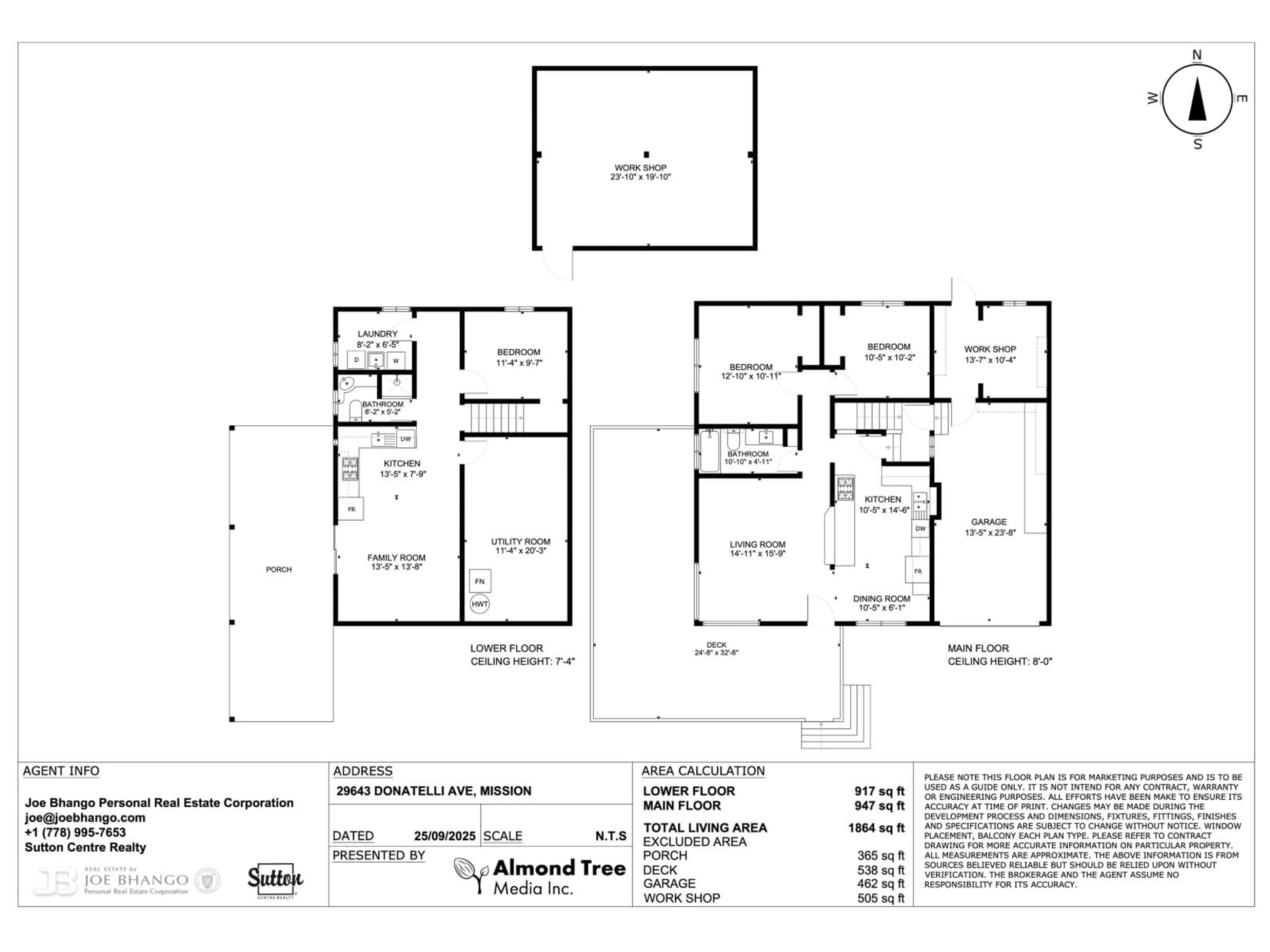 Floor plan for 29643 DONATELLI, Mission British Columbia V4S1H6