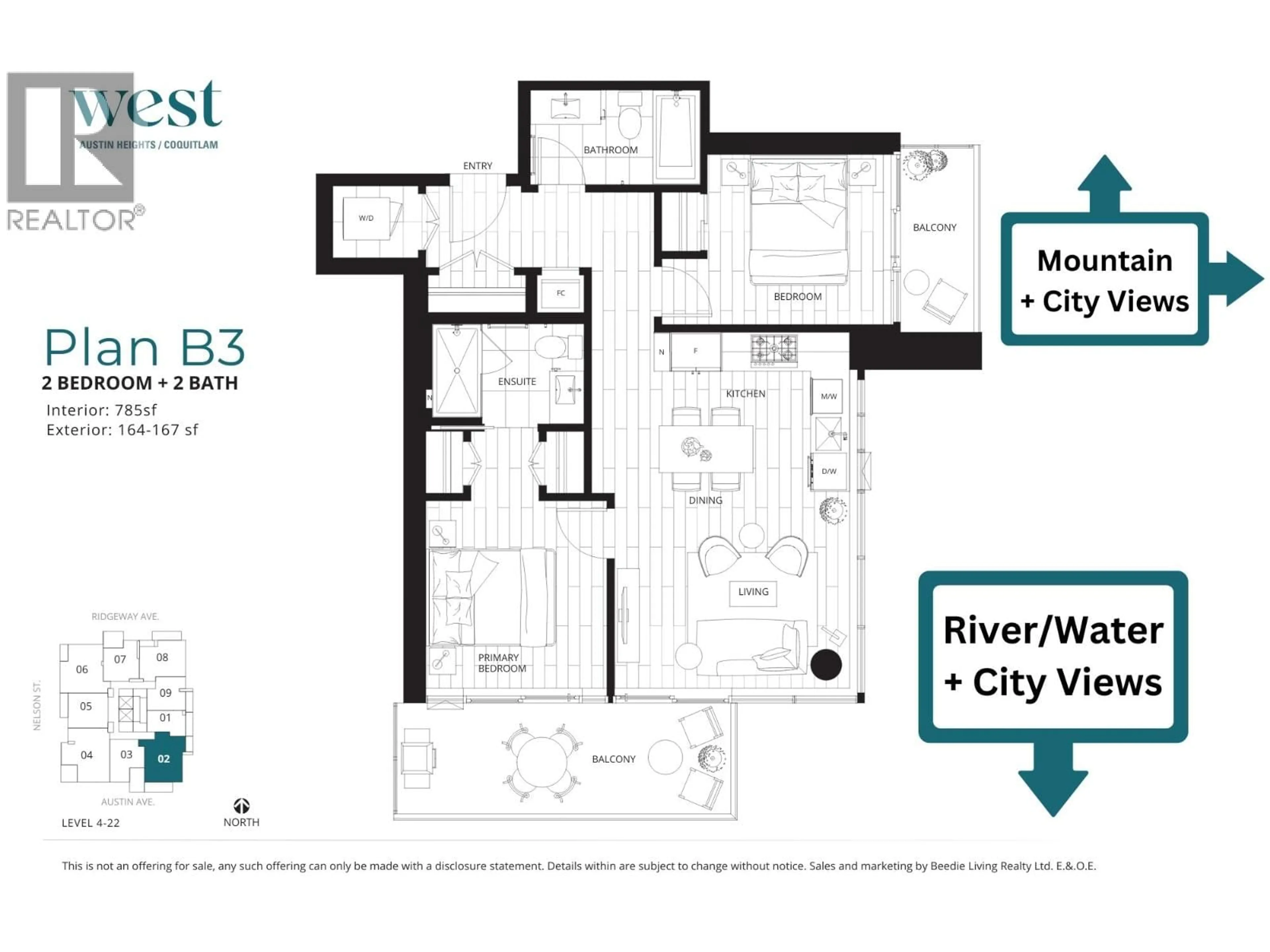 Floor plan for 2102 - 505 NELSON STREET, Coquitlam British Columbia V3J0R5