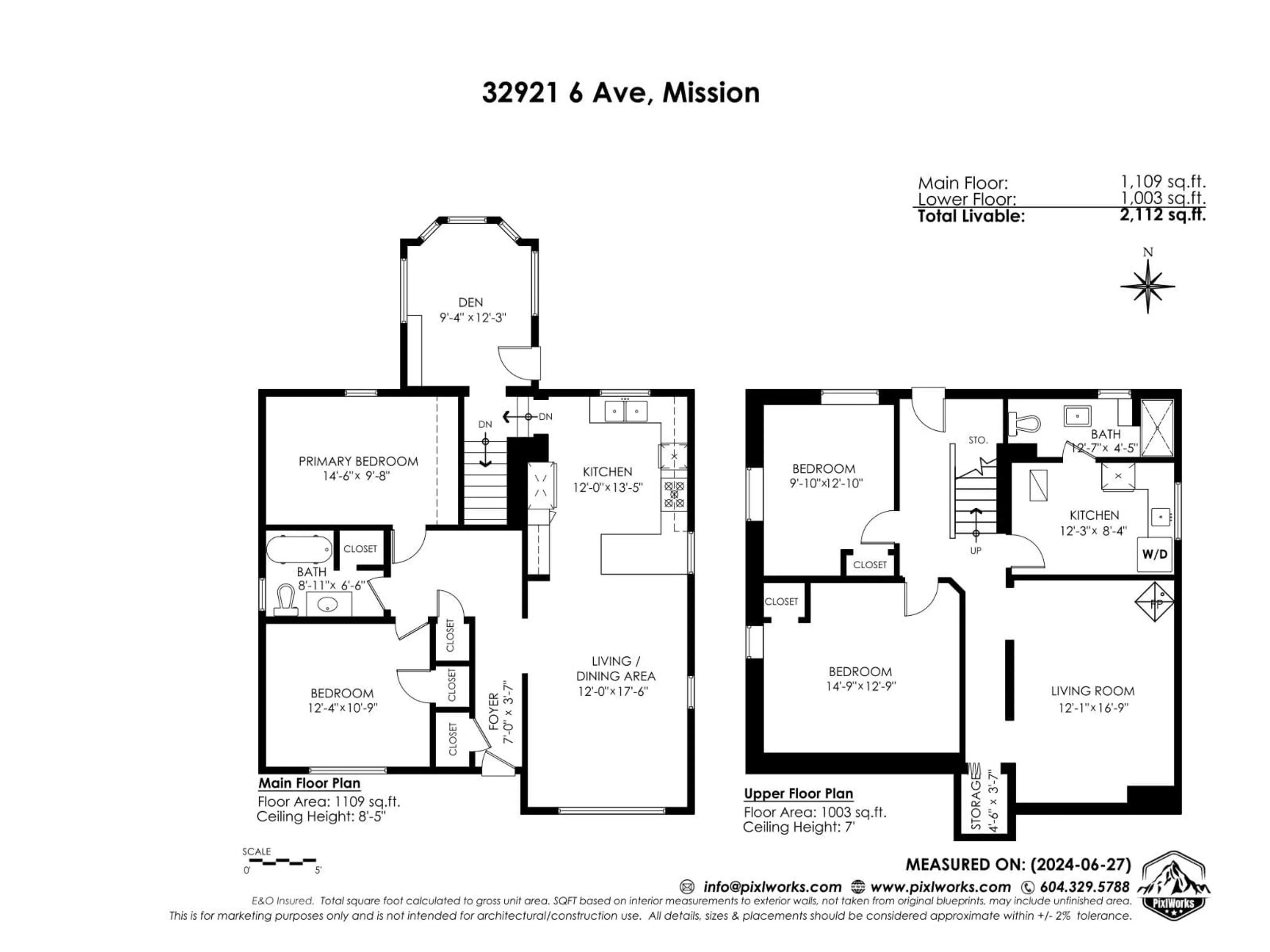 Floor plan for 32921 6, Mission British Columbia V2V1Z3