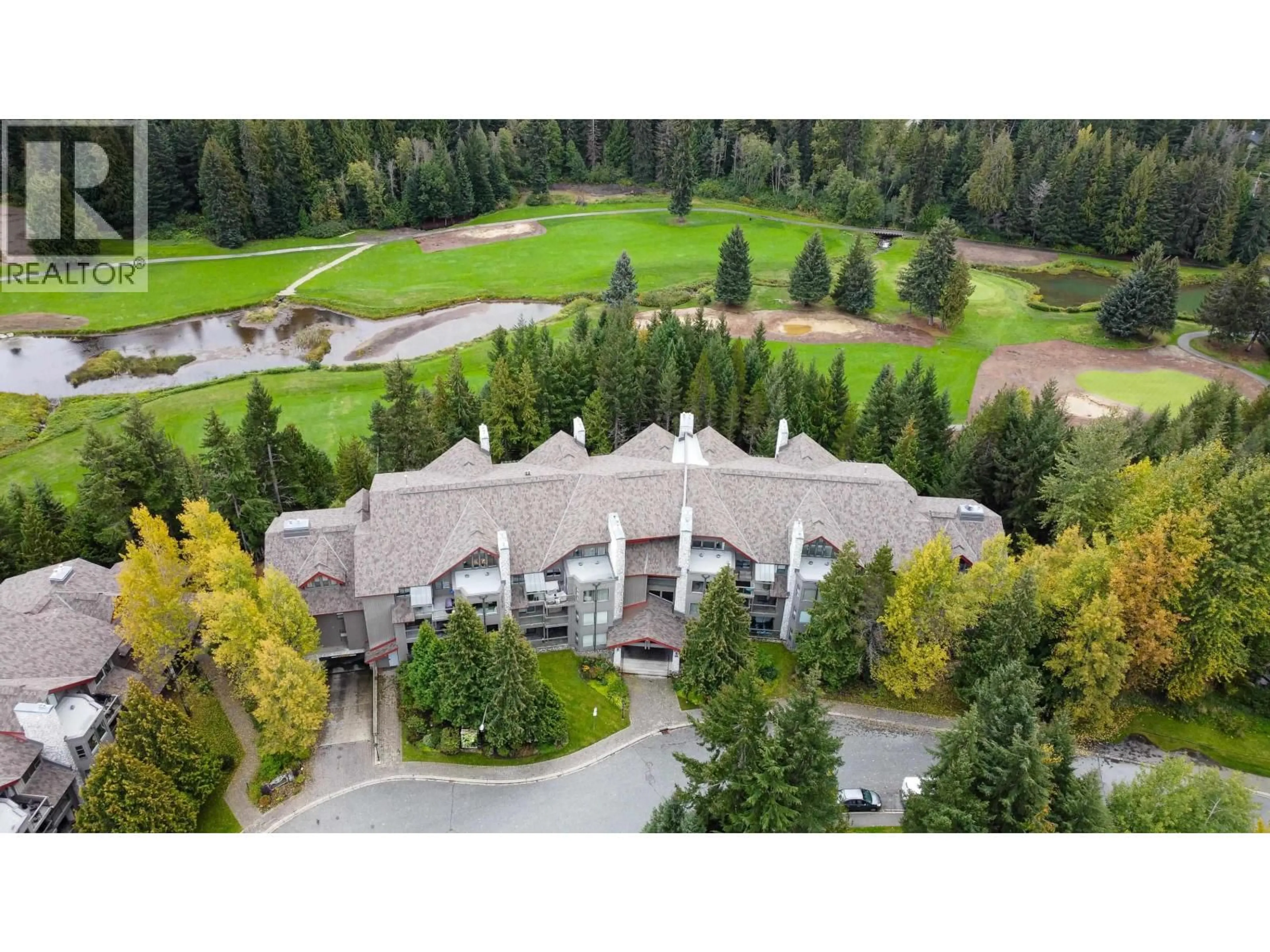 A pic from outside/outdoor area/front of a property/back of a property/a pic from drone, mountain view for 225 - 3309 PTARMIGAN PLACE, Whistler British Columbia V8E0V6