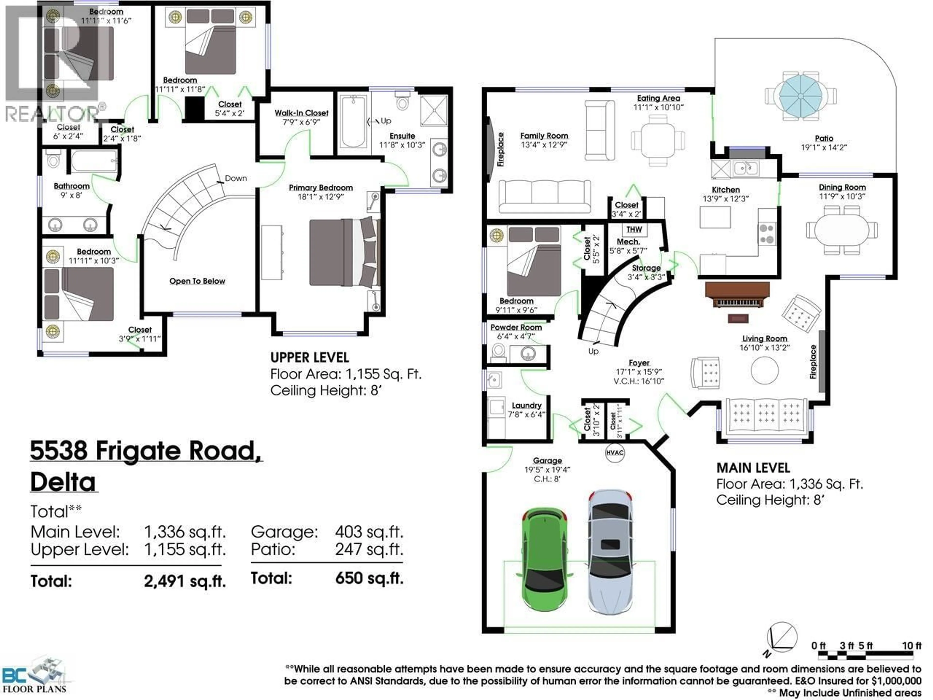 Floor plan for 5538 FRIGATE ROAD, Delta British Columbia V4K4Z5
