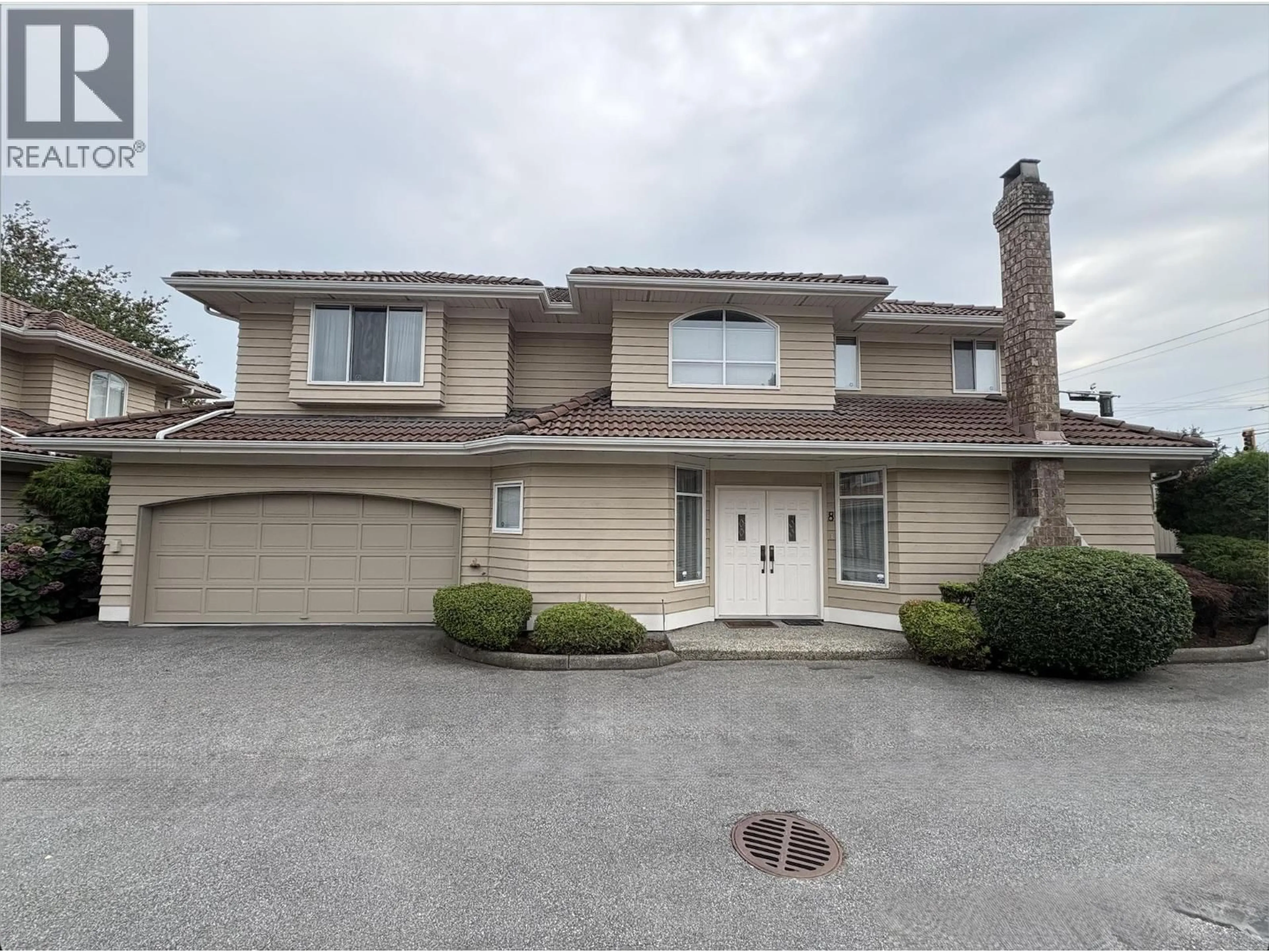 Home with vinyl exterior material, street for 8 - 6031 FRANCIS ROAD, Richmond British Columbia V7C1K4