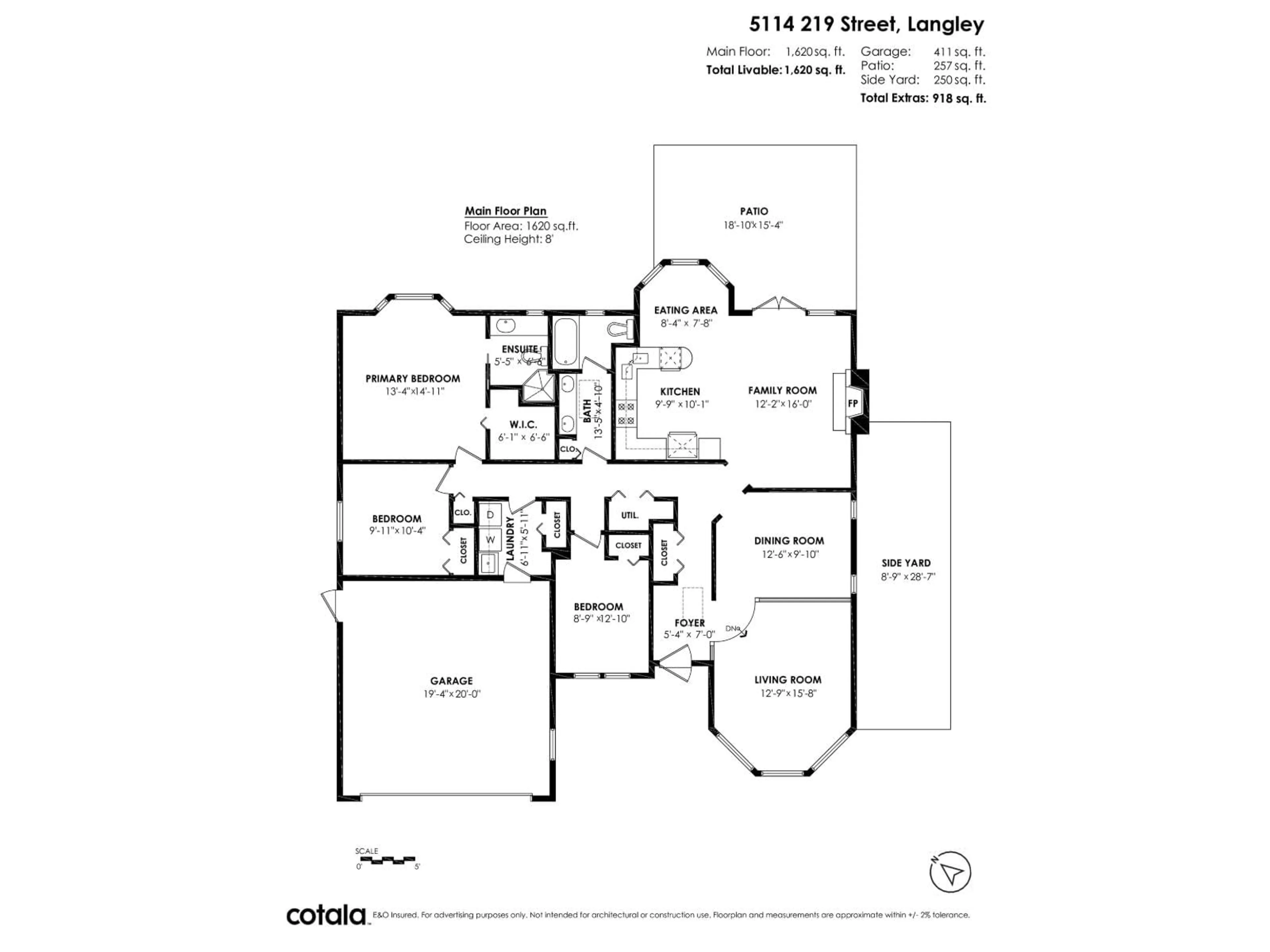 Floor plan for 5114 219, Langley British Columbia V3A8P7