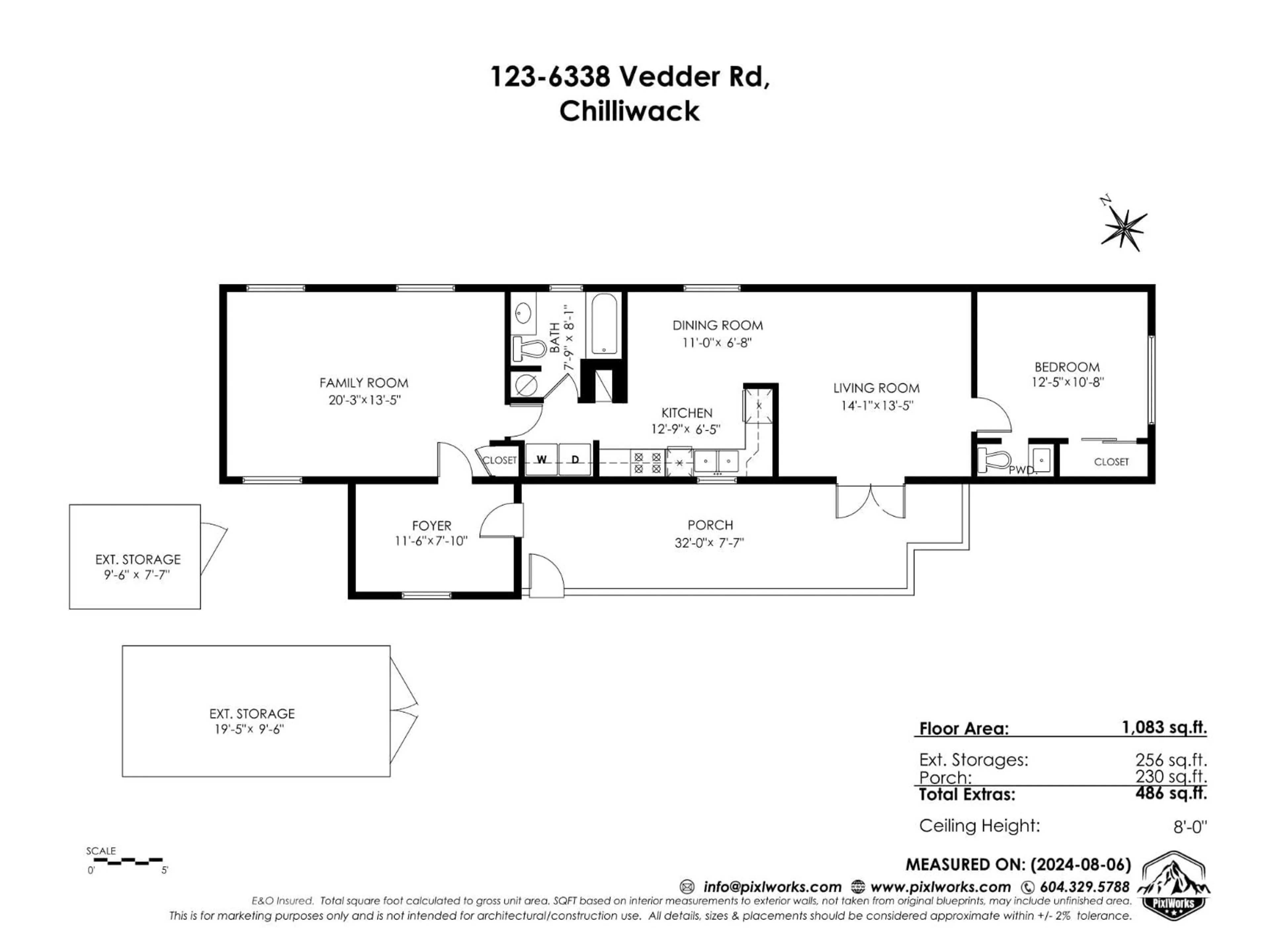 Floor plan for 123 - 6338 VEDDER ROAD, Chilliwack British Columbia V2R3R4