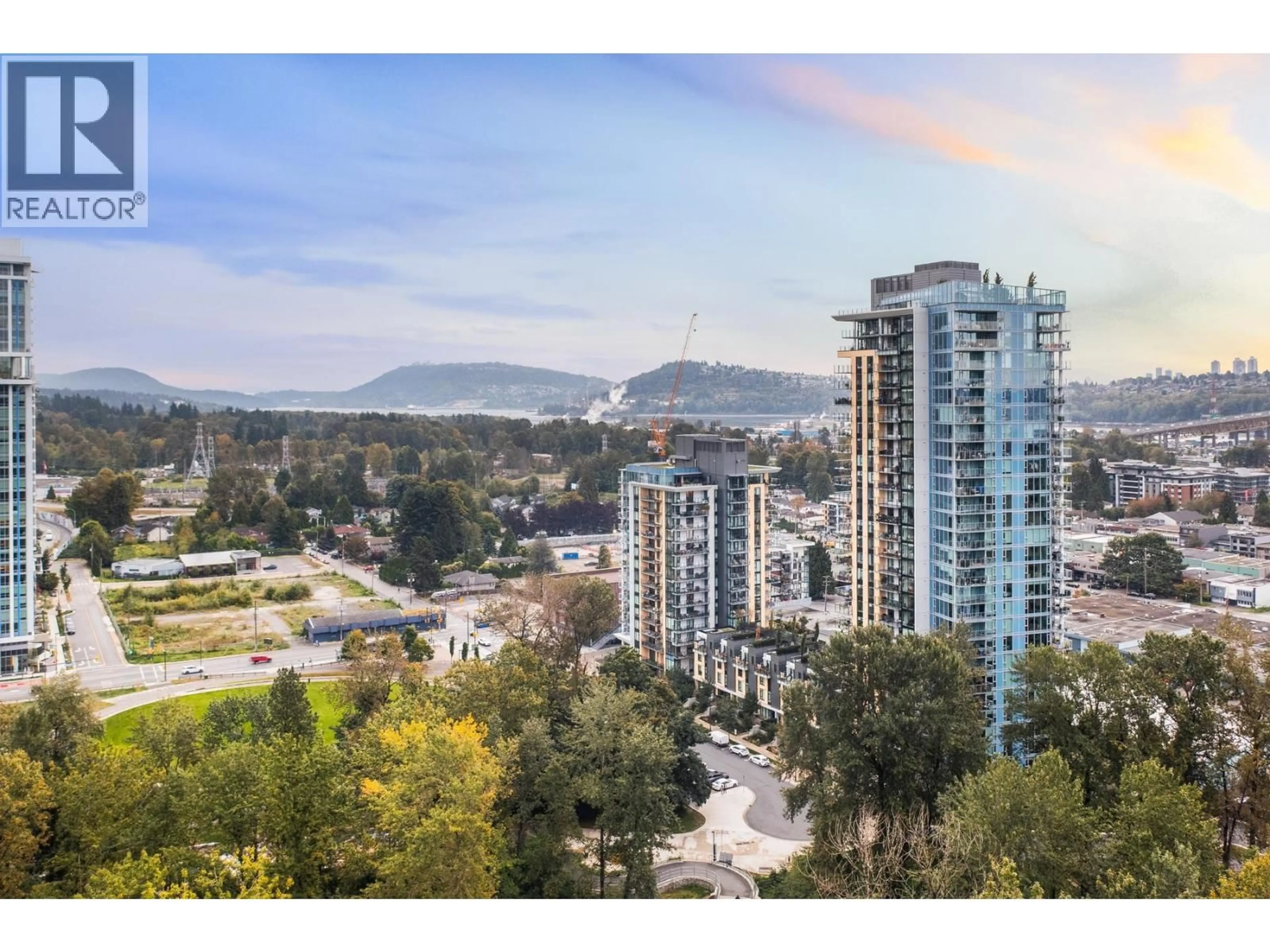 A pic from outside/outdoor area/front of a property/back of a property/a pic from drone, city buildings view from balcony for 502 - 1401 HUNTER STREET, North Vancouver British Columbia V7J0E2