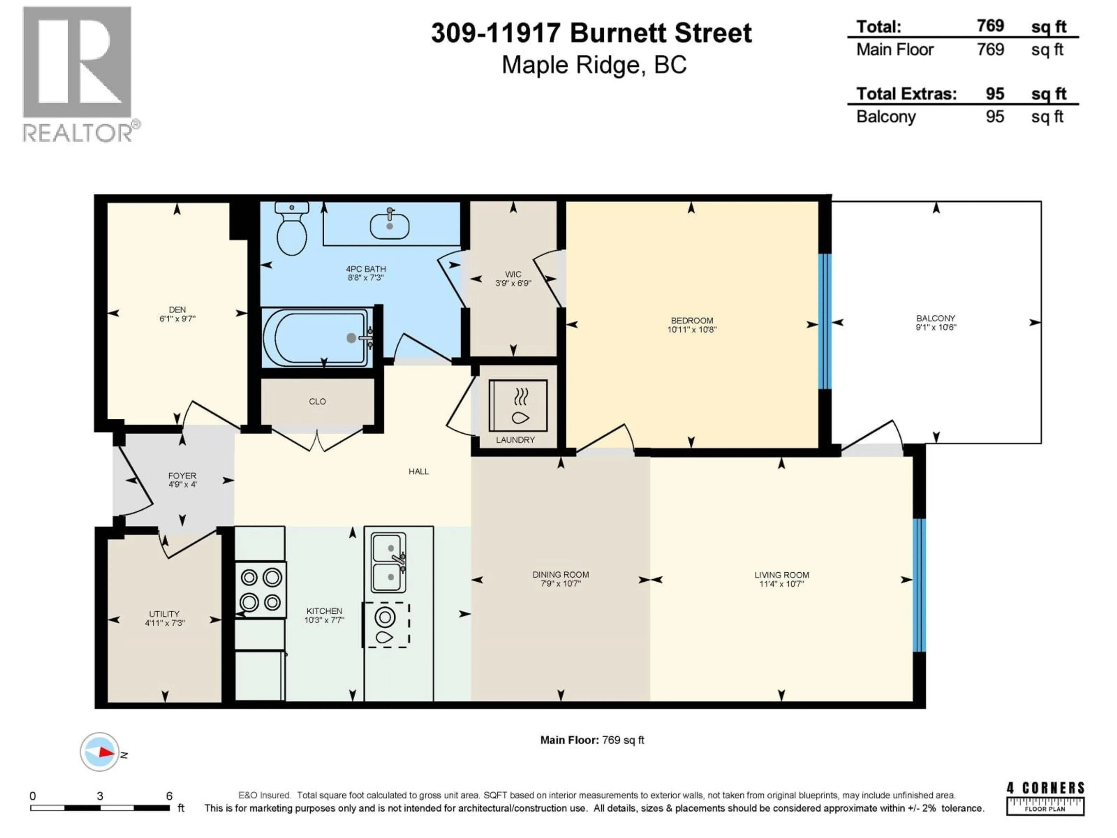 Floor plan for 309 - 11913 BURNETT STREET, Maple Ridge British Columbia V2X4N1