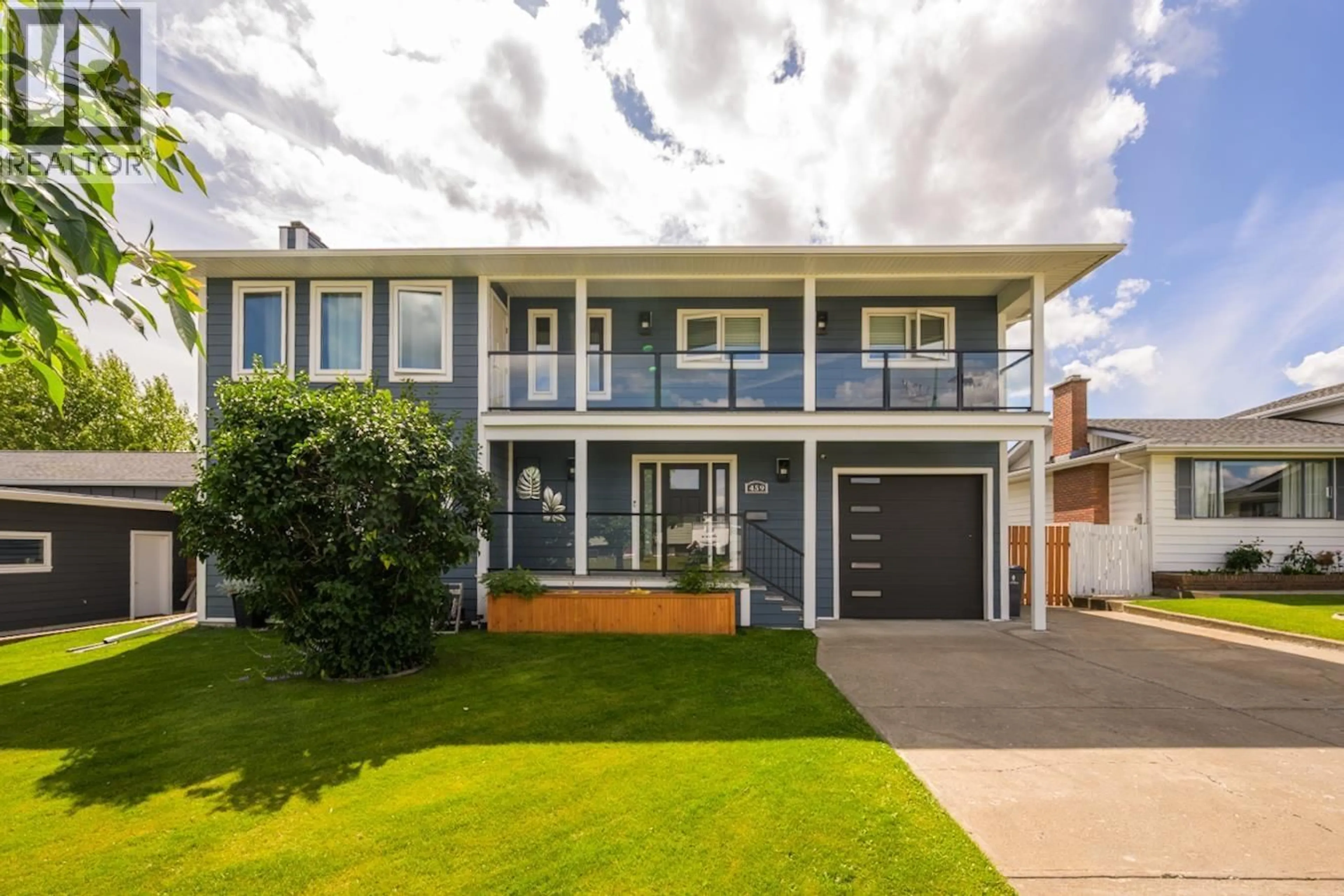 Home with vinyl exterior material, street for 459 CLAXTON CRESCENT, Prince George British Columbia V2M6B8