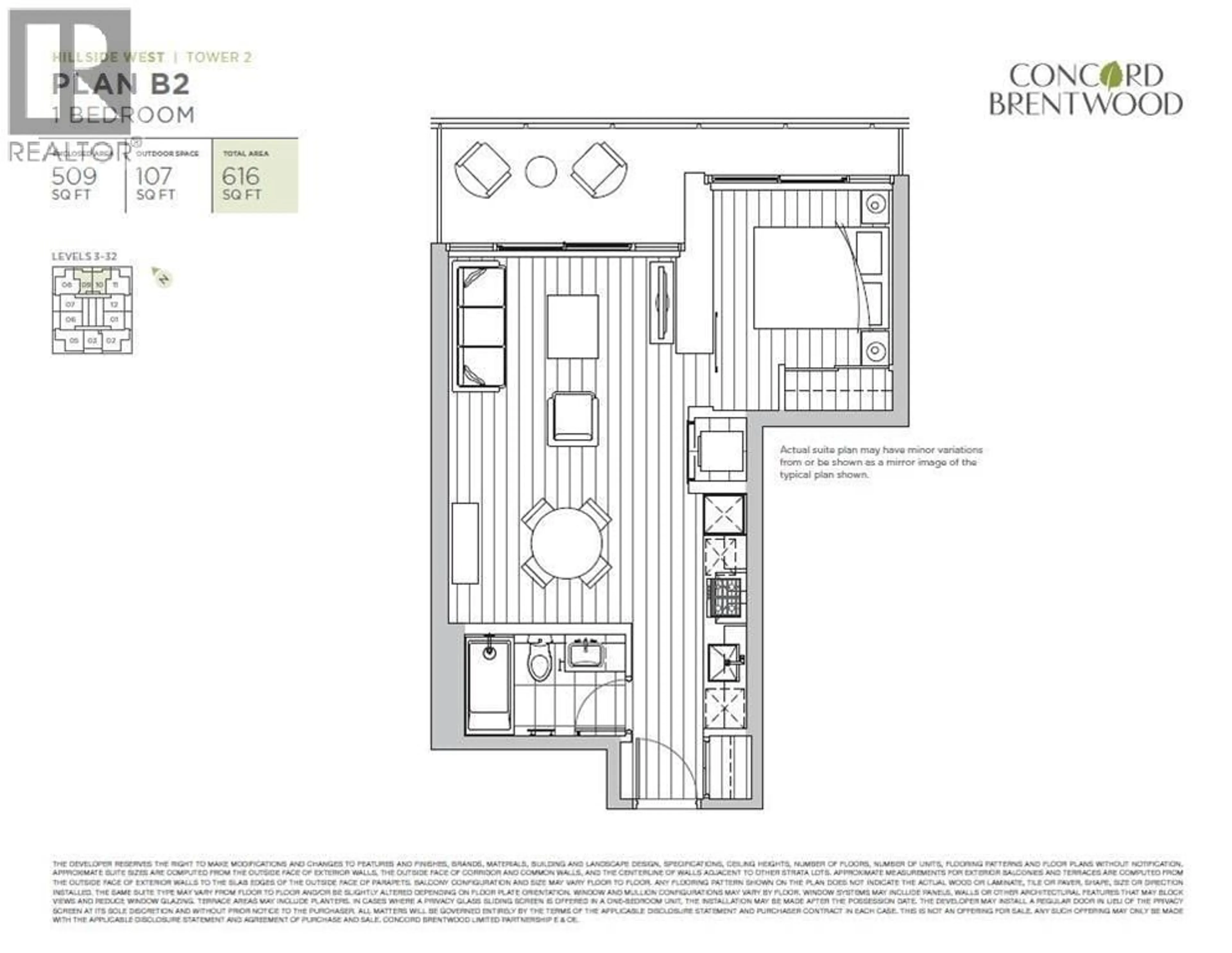 Floor plan for 3110 - 4730 LOUGHEED HIGHWAY, Burnaby British Columbia V5C0M9