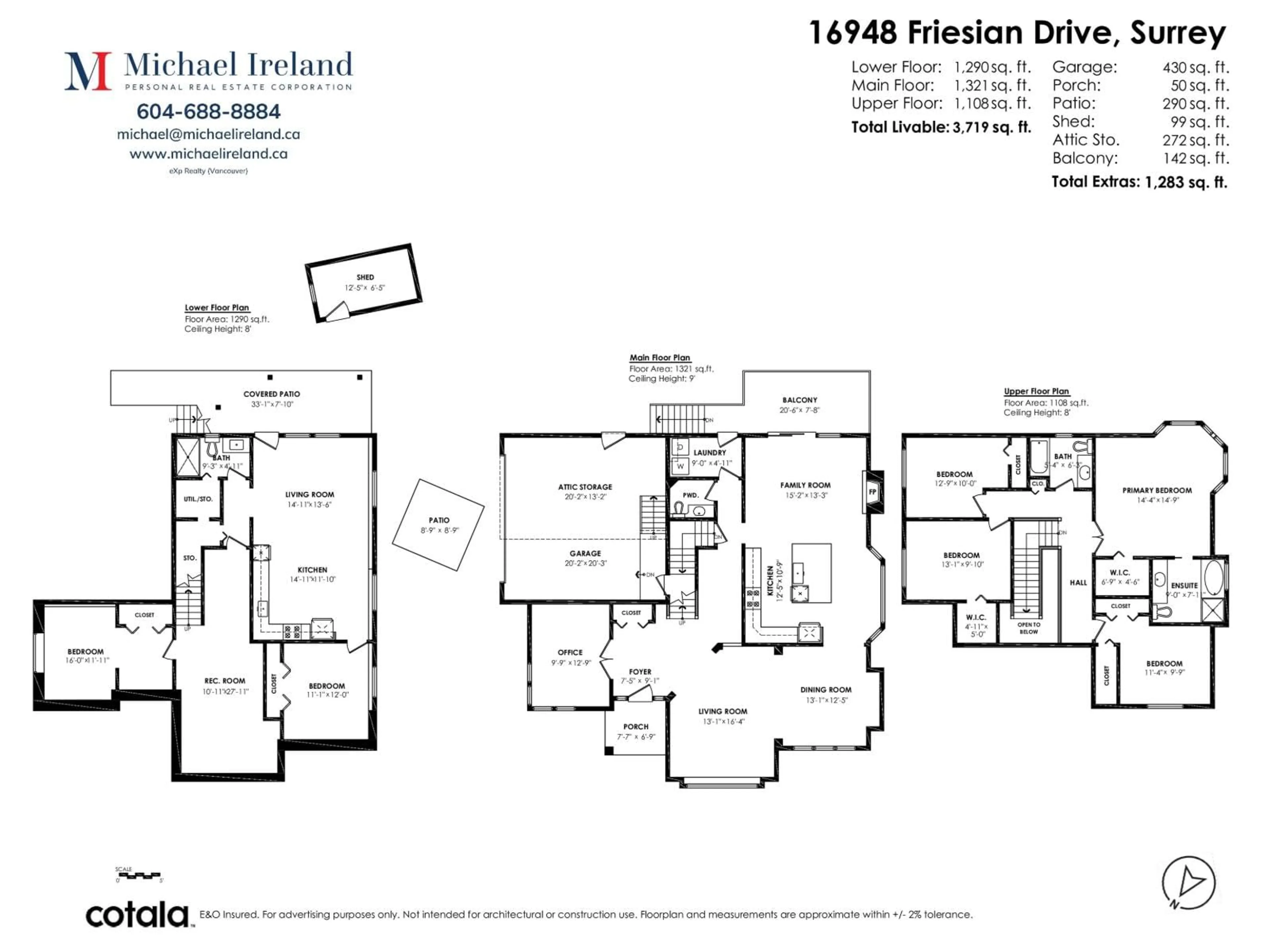 Floor plan for 16948 FRIESIAN, Surrey British Columbia V3S8P3