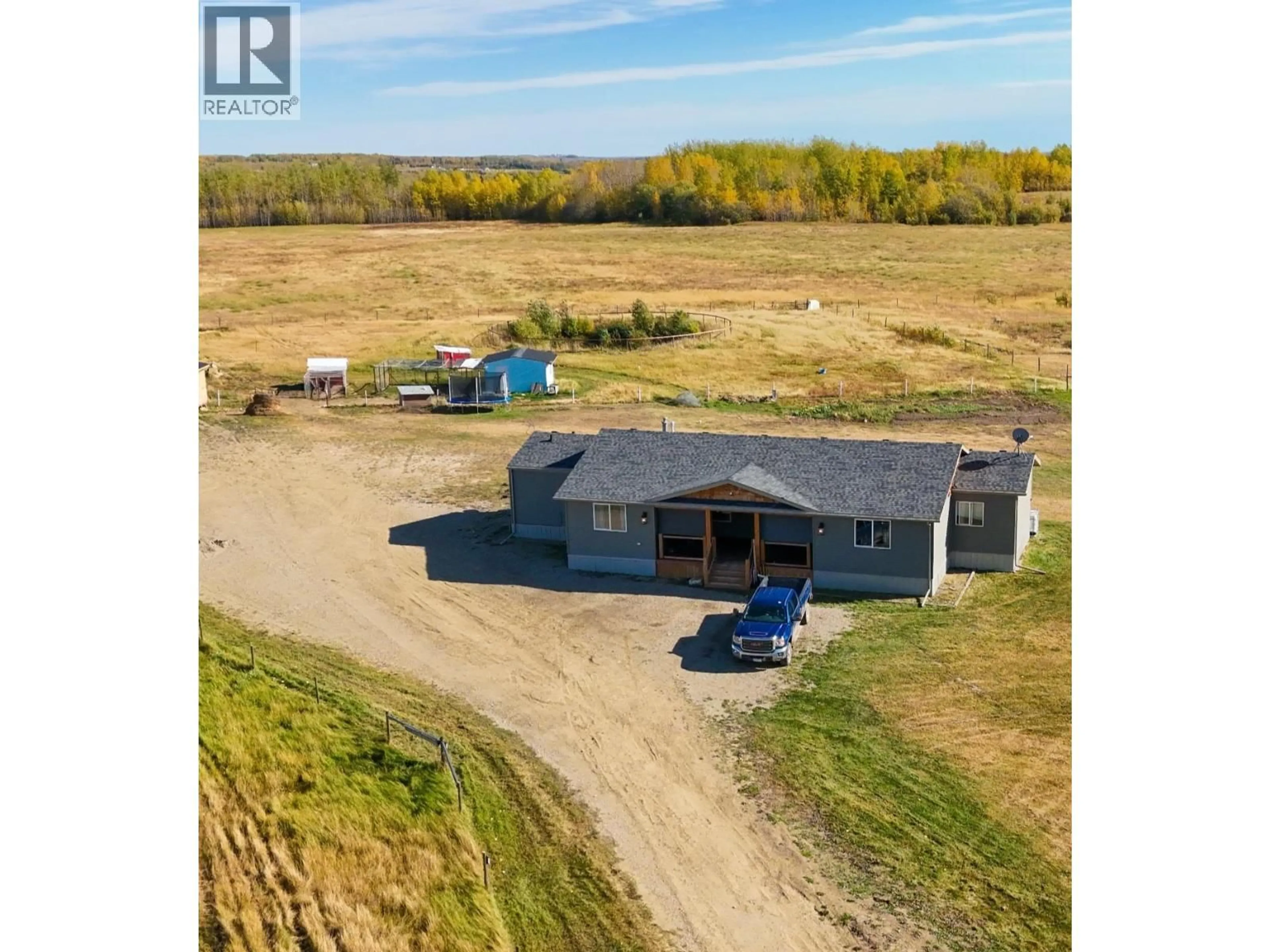 A pic from outside/outdoor area/front of a property/back of a property/a pic from drone, building for 13673 283 ROAD, Fort St. John British Columbia V0C1H0