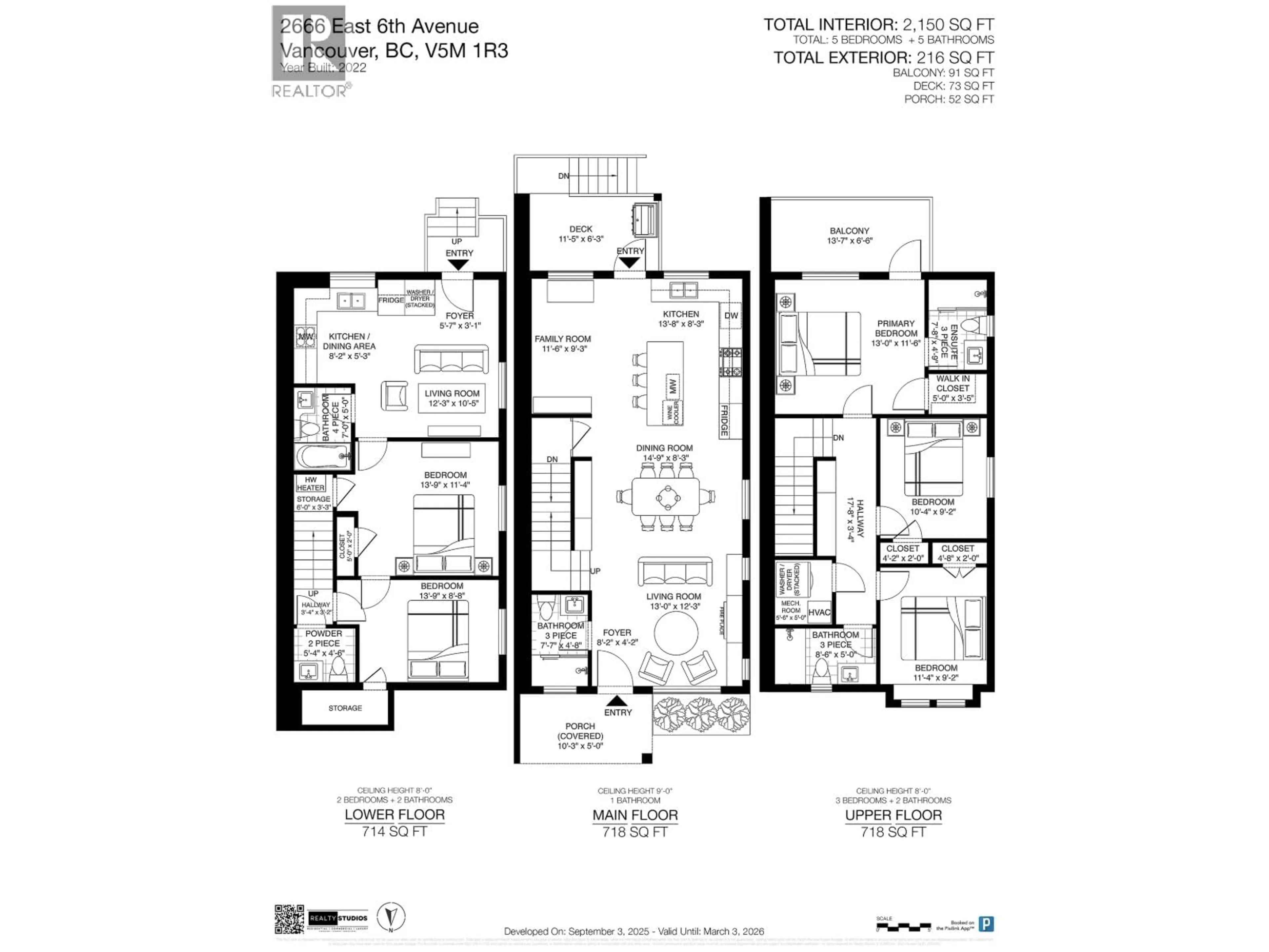 Floor plan for 2666 6TH AVENUE, Vancouver British Columbia V5M1R3