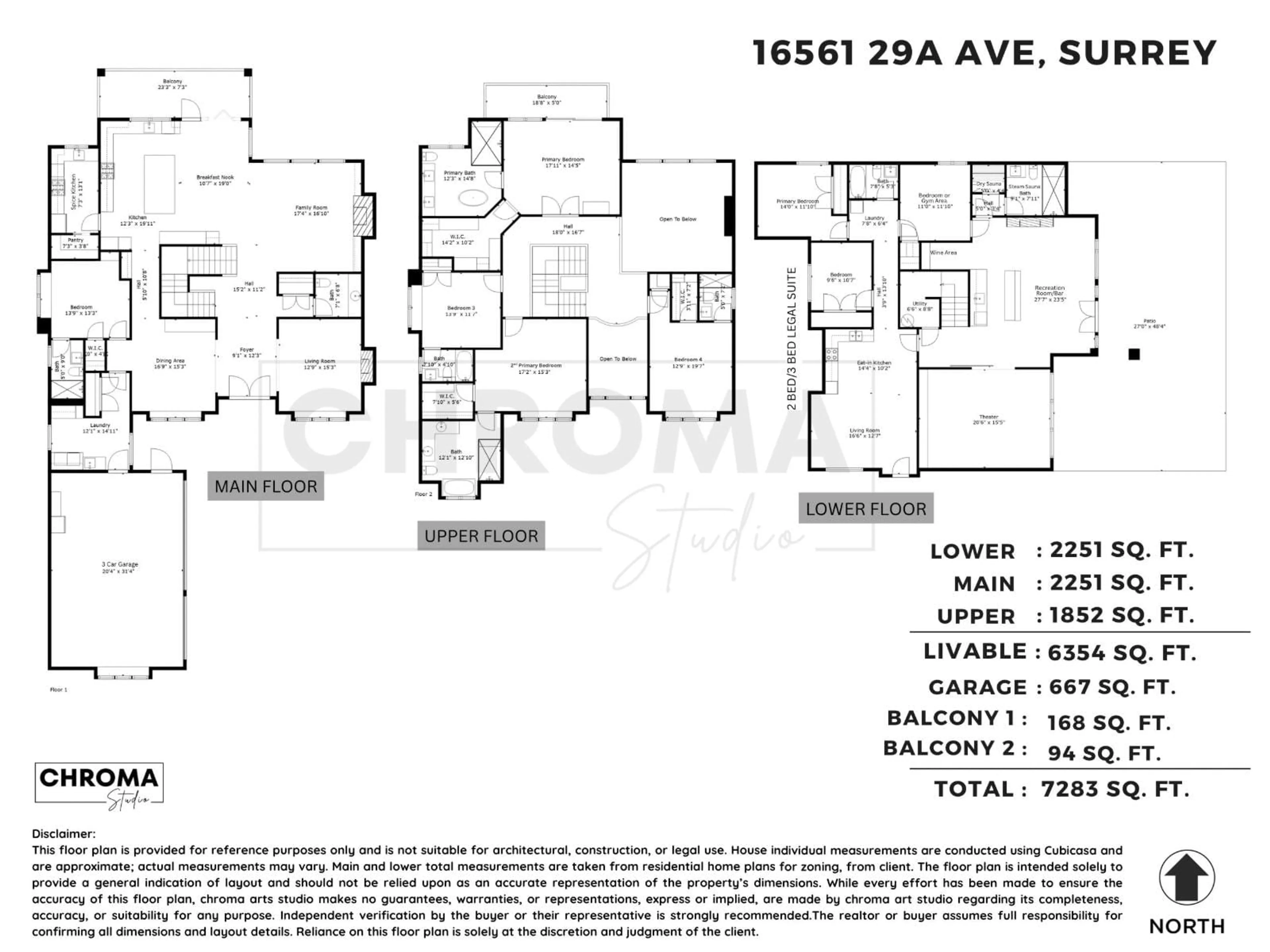 Floor plan for 16561 29A, Surrey British Columbia V3Z0H5